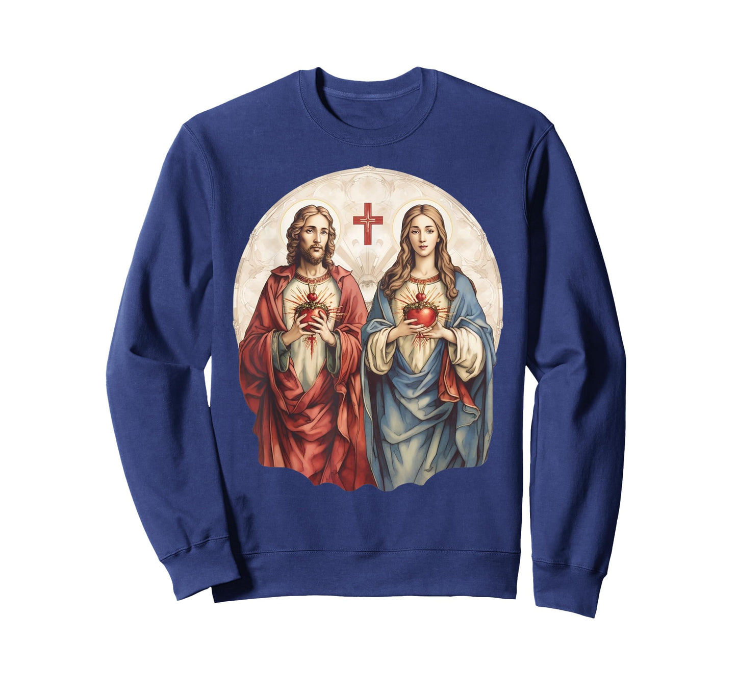 Sacred Heart of Jesus and Immaculate Heart of Mary Catholic T-Shirt