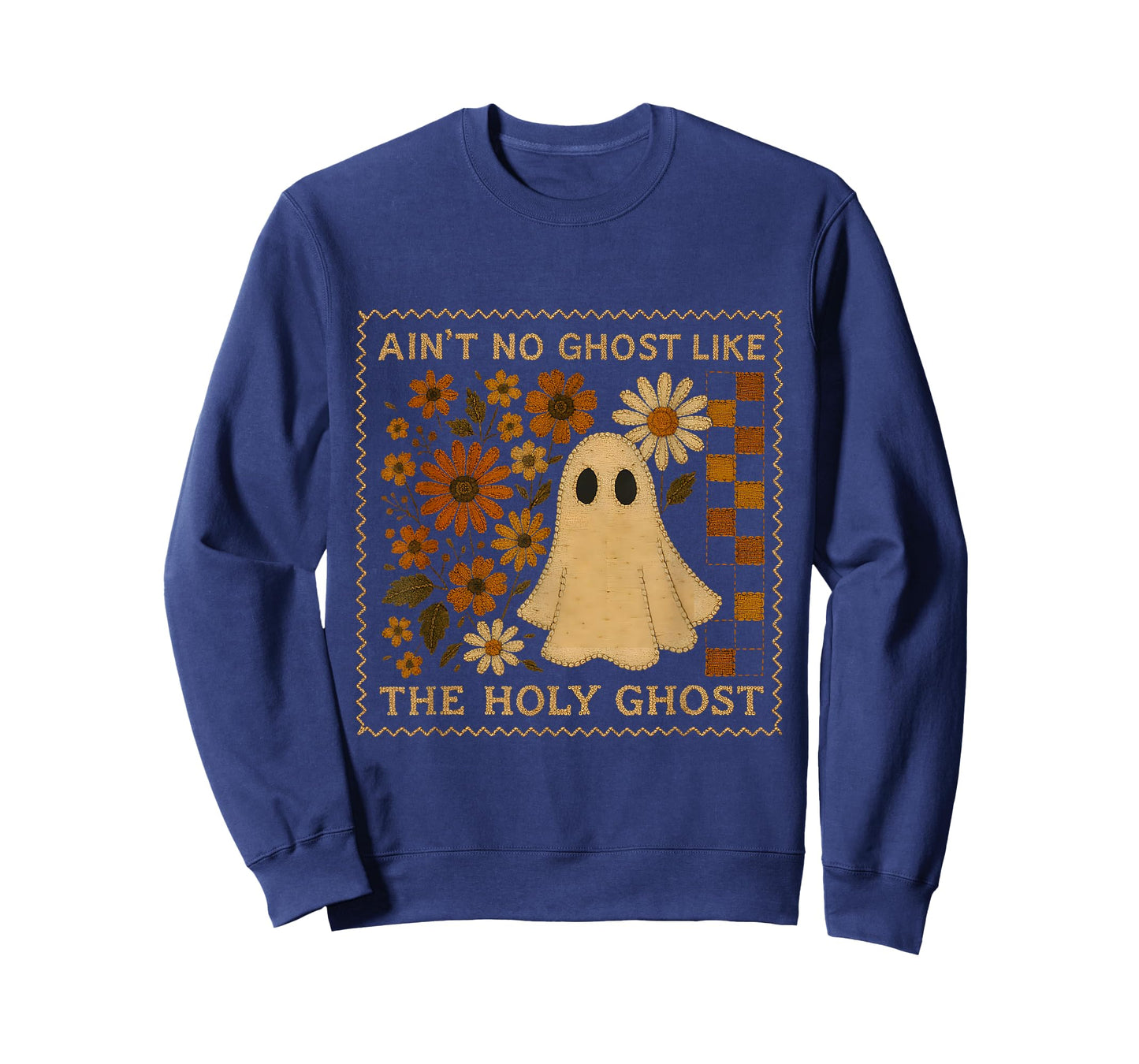 Holy Ghost Funny Fall Floral Retro Christian Faith Humor T-Shirt
