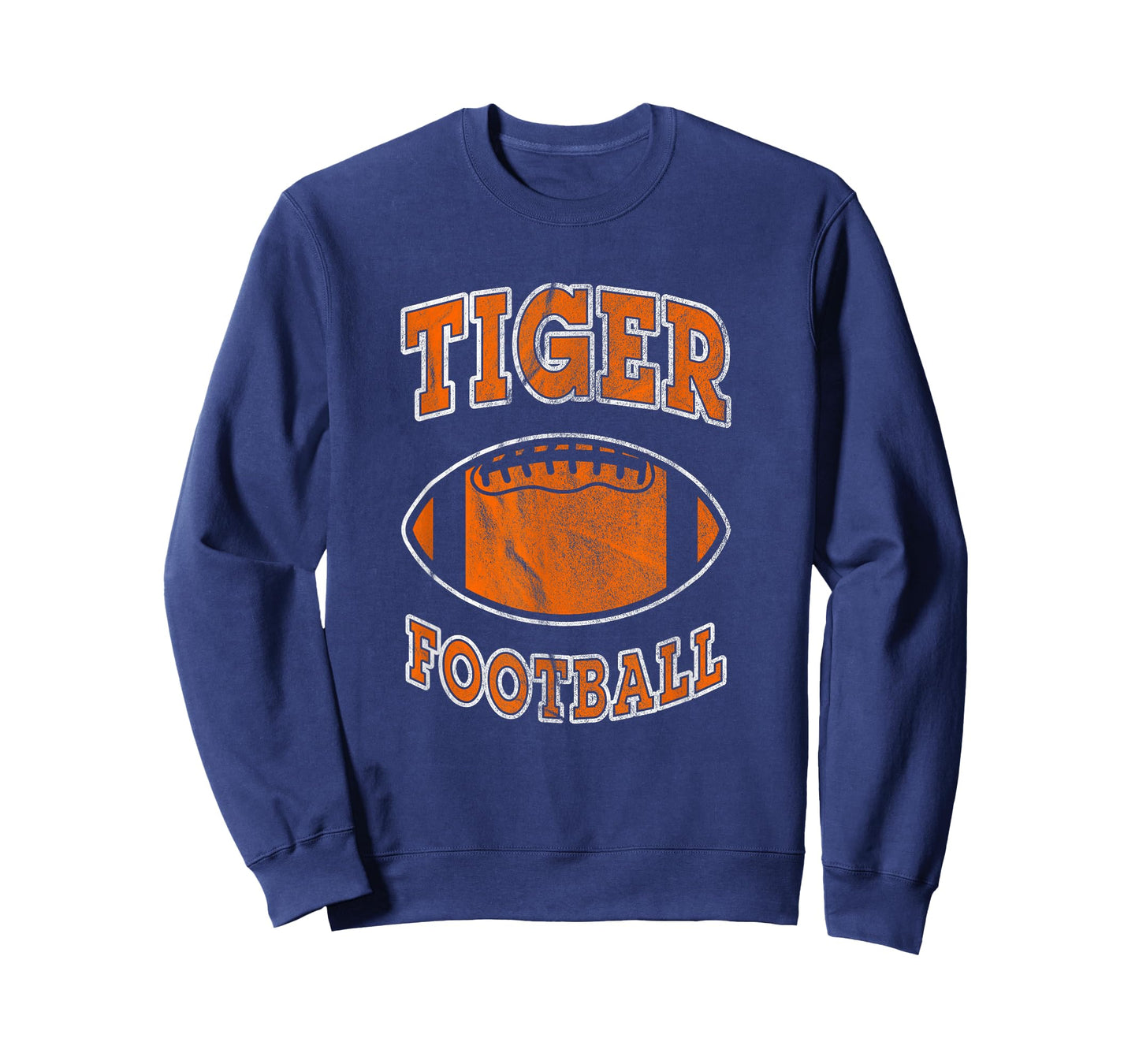 Tiger Football Vintage Distressed T-Shirt