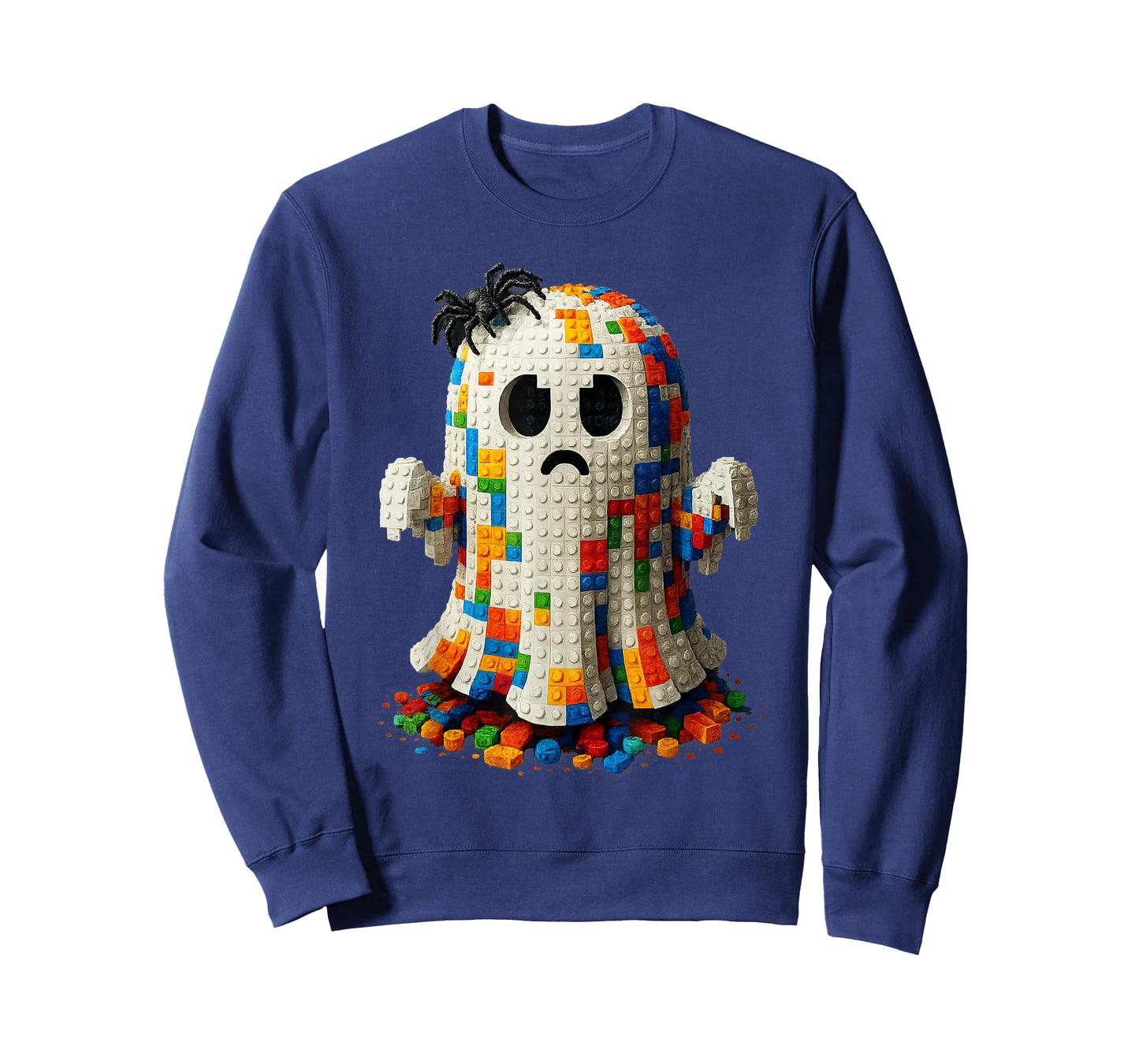 Halloween Master Builder Ghost Kids Building Blocks Bricks T-Shirt