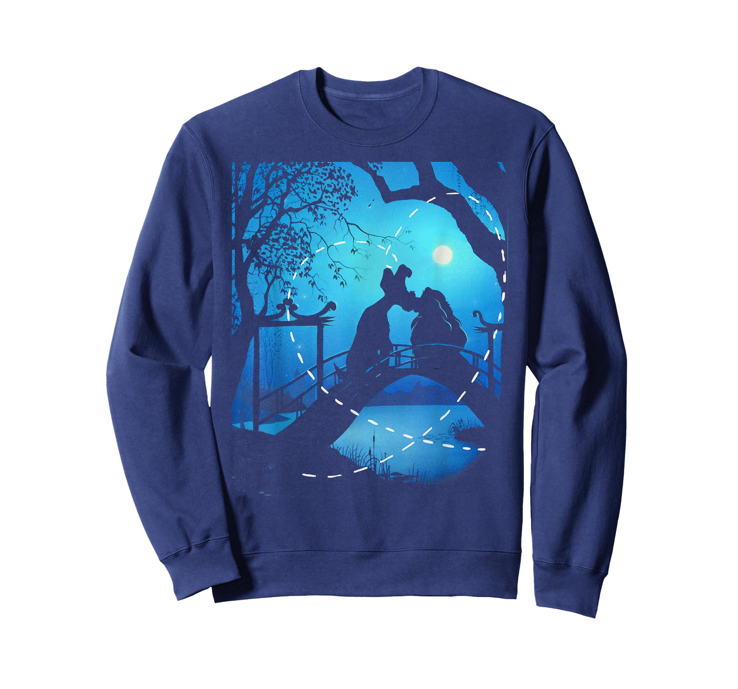 Disney The Lady and The Tramp Night Time Silhouette T-Shirt