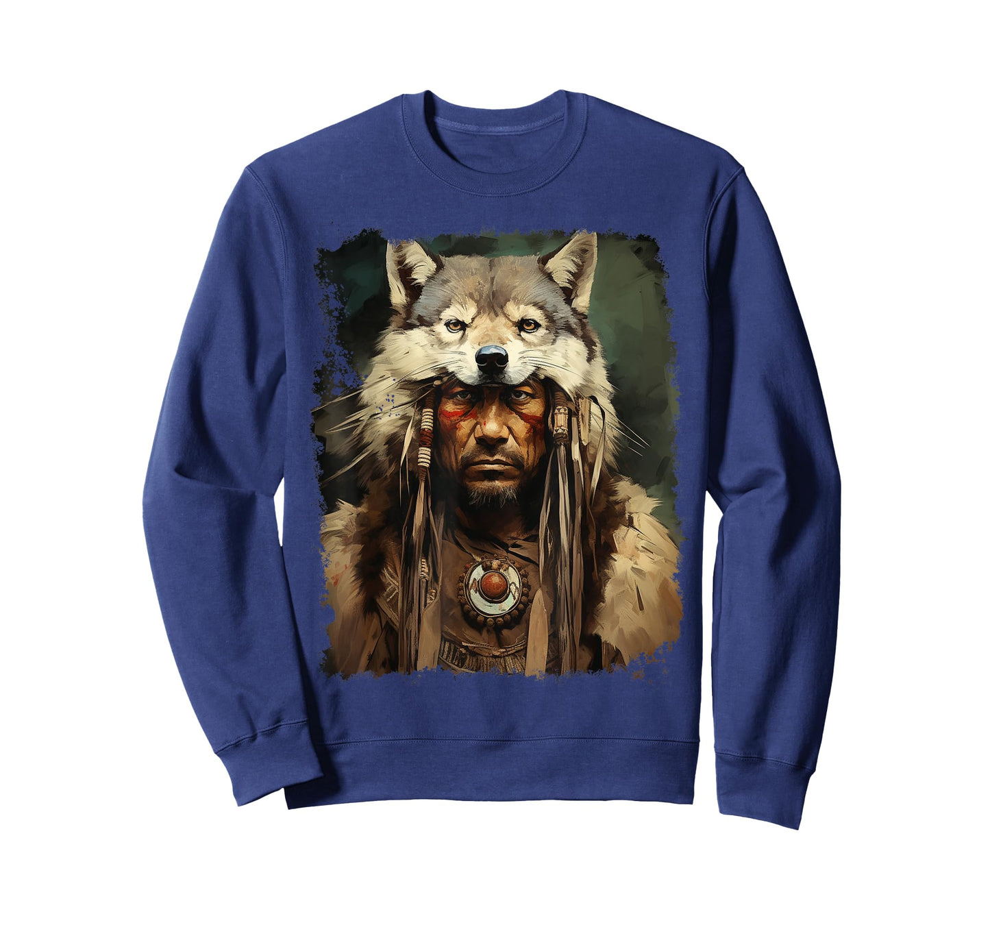 Wolf Native American Men T-Shirt