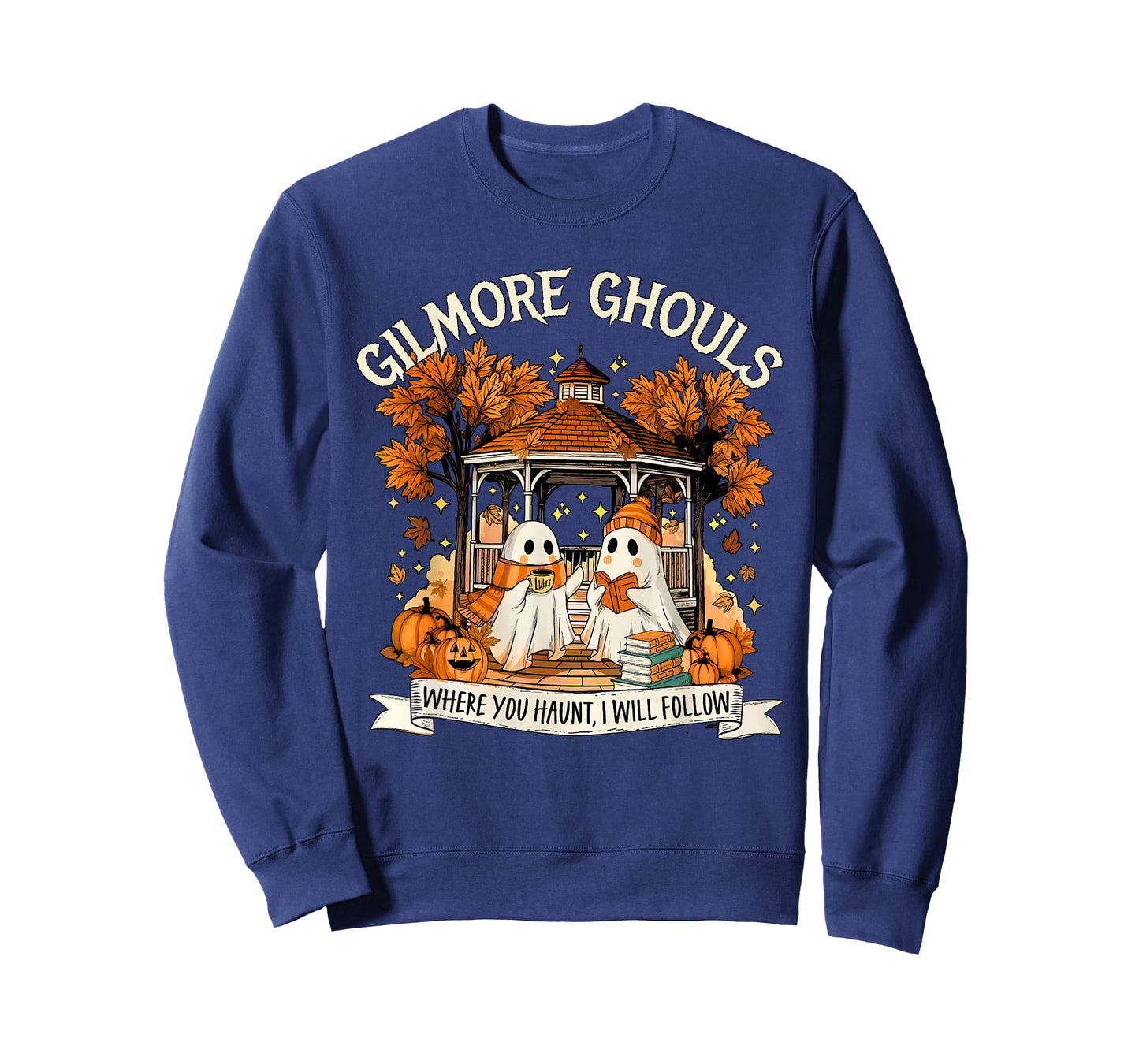 Gilmore Ghouls Halloween Spooky Fall Ghosts Coffee Lover Tee T-Shirt