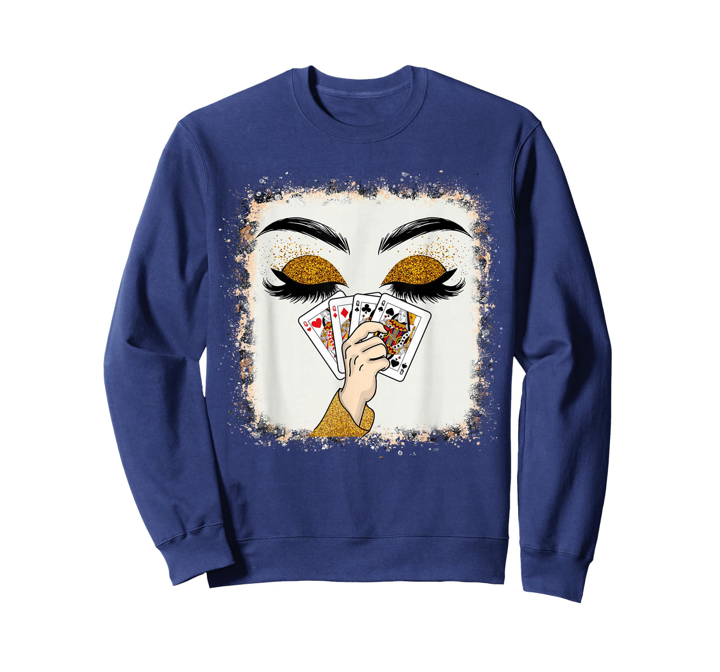Womens All Queens Playing Her Hand Card Game Casino T-Shirt