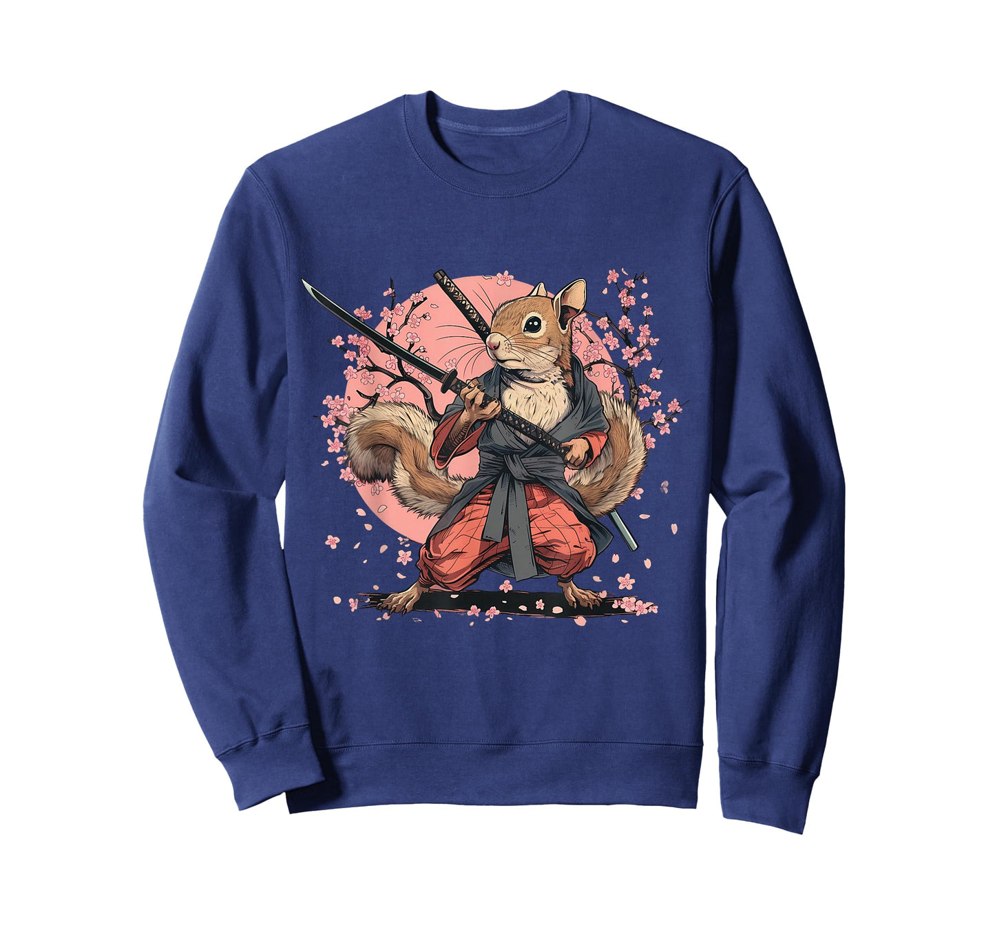 Samurai Squirrel Sakura Japanese Art Japanese Ninja Squirrel T-Shirt