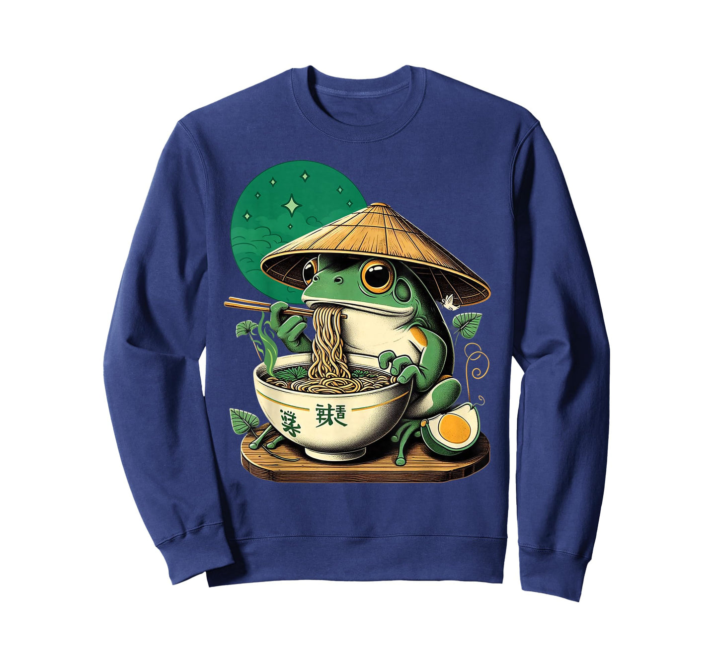 Kawaii Frog Eating Ramen Noodles Funny Anime Boys Girls Teen T-Shirt