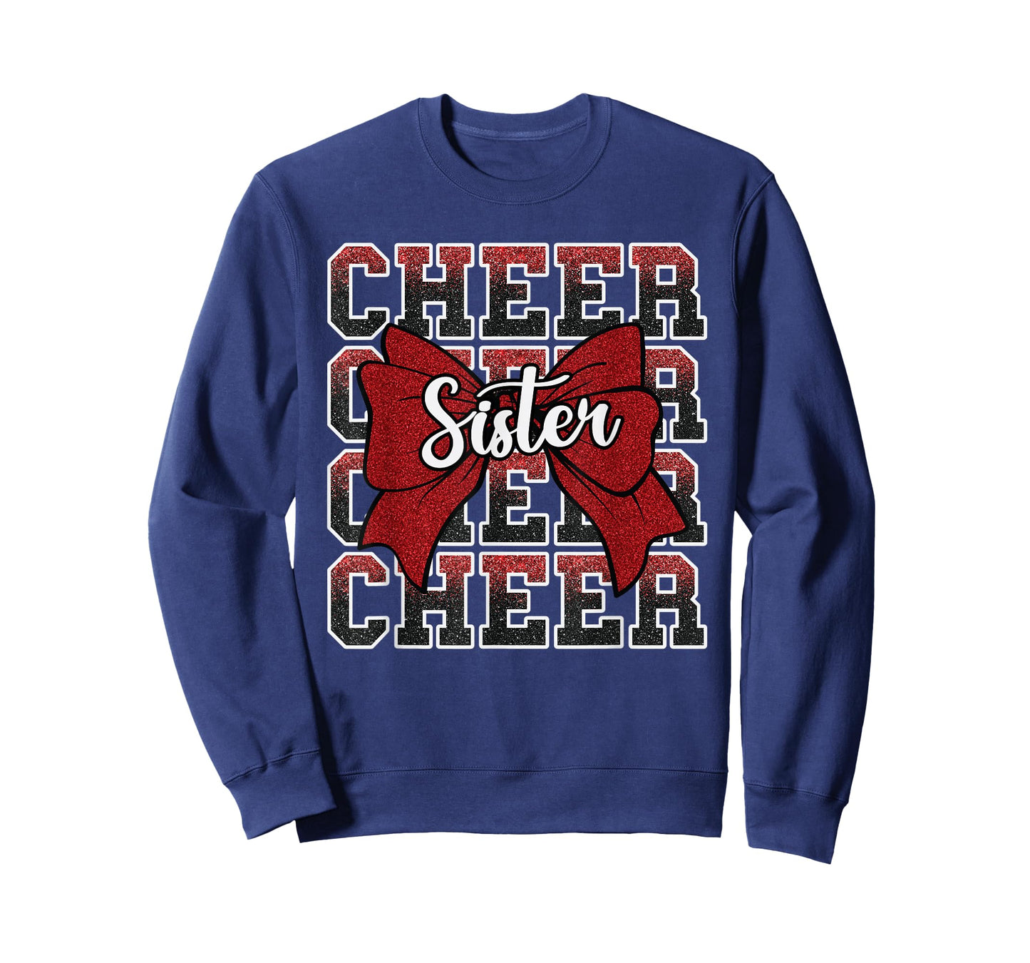 Coquette Cheer Sister Bow Sport Cheerleader Cheerleading Red T-Shirt