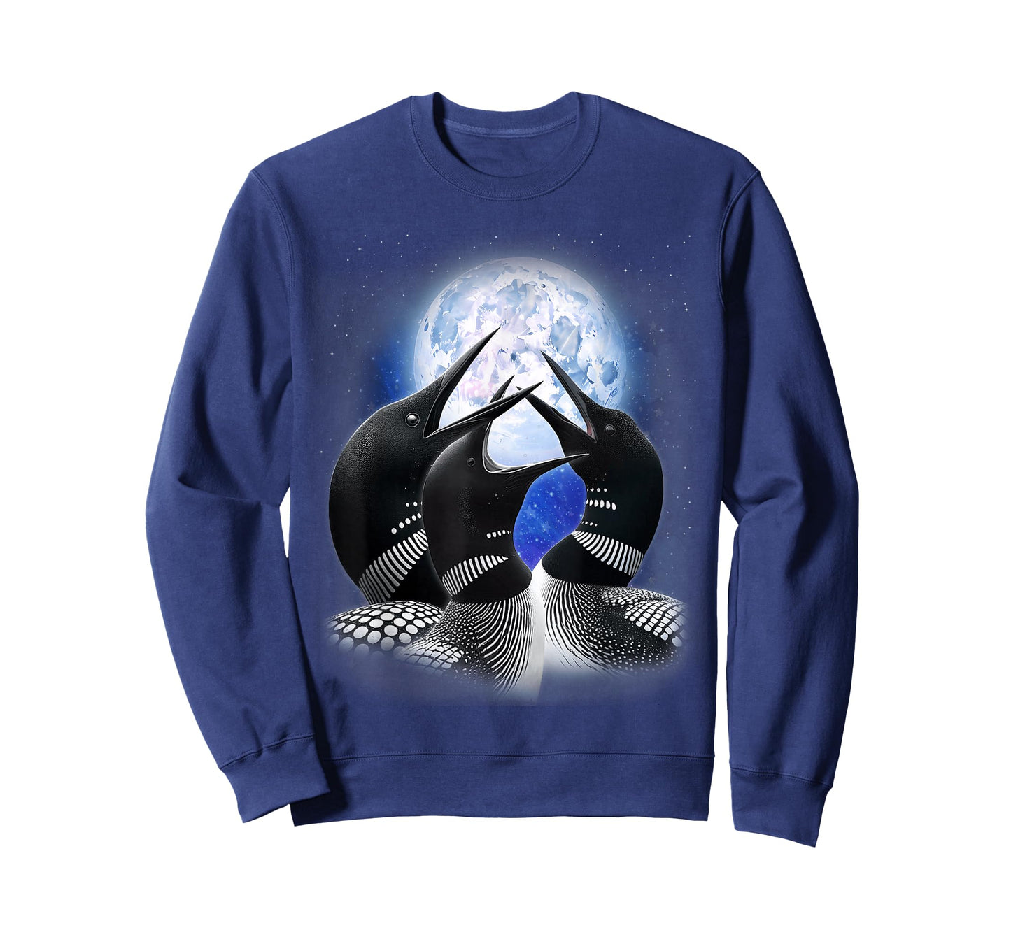 3 Common Loon Howling At The Moon Funny Birdwatcher Birder T-Shirt