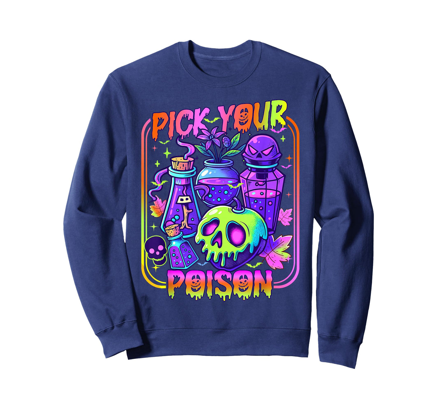 Pick Your Poison Happy Halloween Day Party Spooky Funny T-Shirt