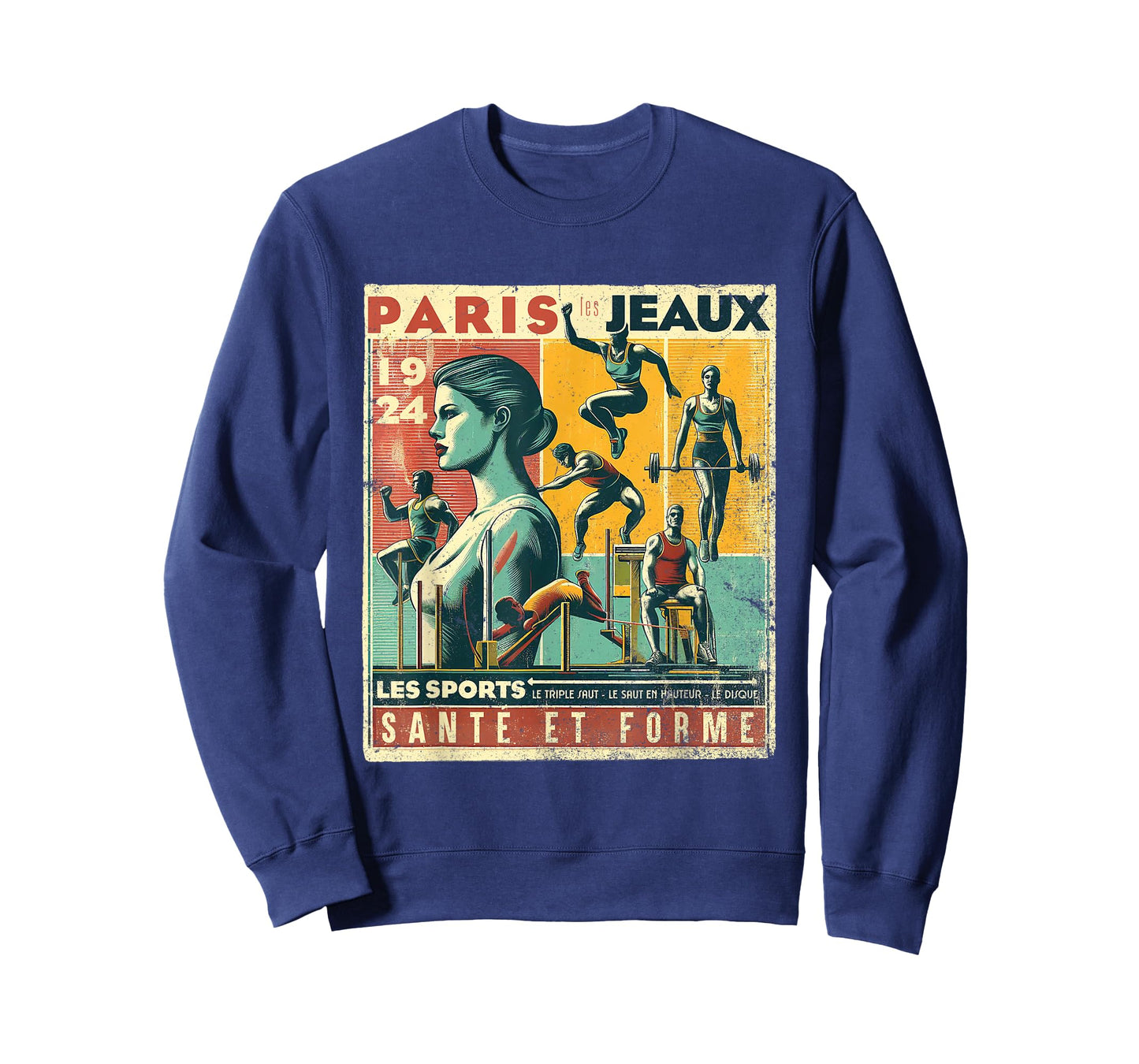 Paris Vintage The Games 1924 Health And Fitness T-Shirt