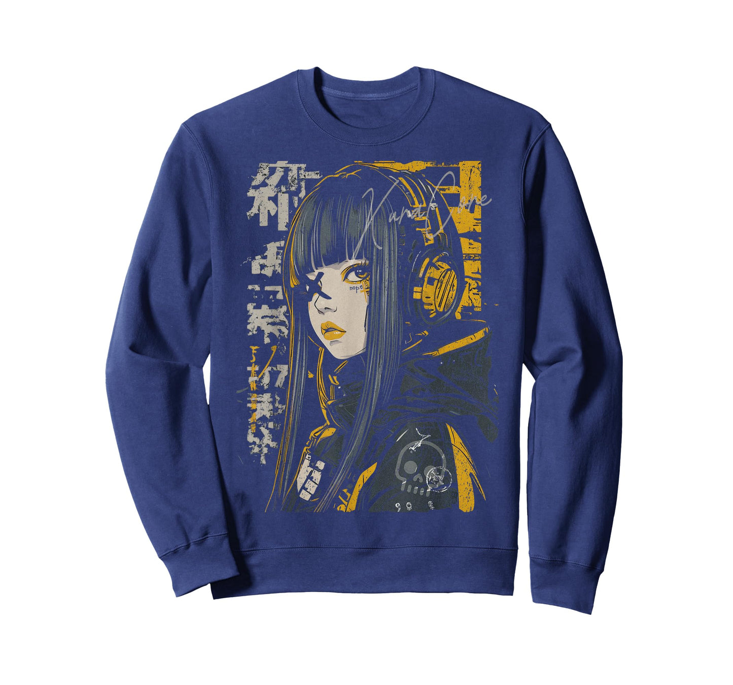 Japanese Streetwear Cyberpunk Y2K Techwear Retro Manga Anime T-Shirt