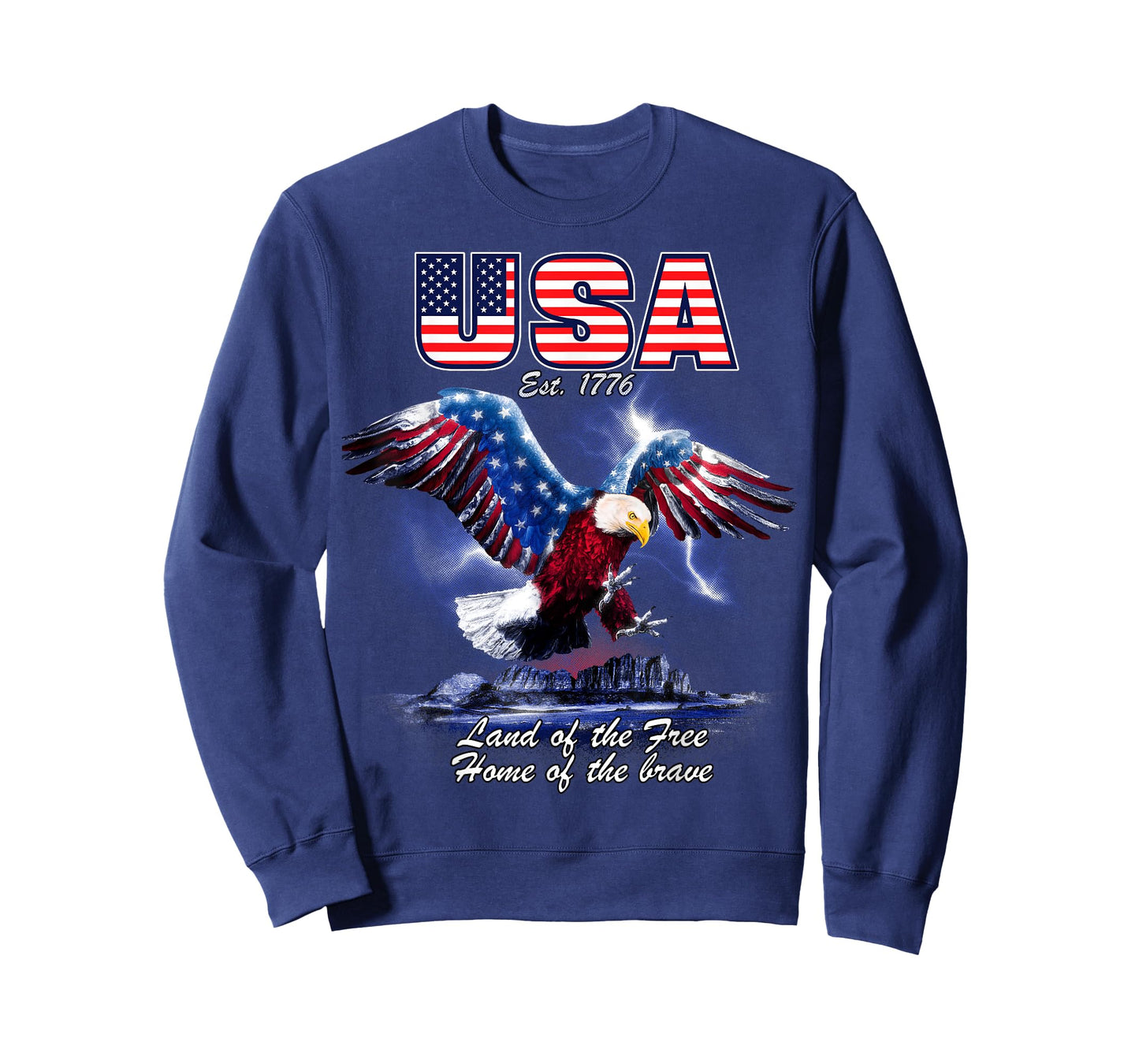 USA Patriotic American Eagle T-Shirt for Women Kids Men
