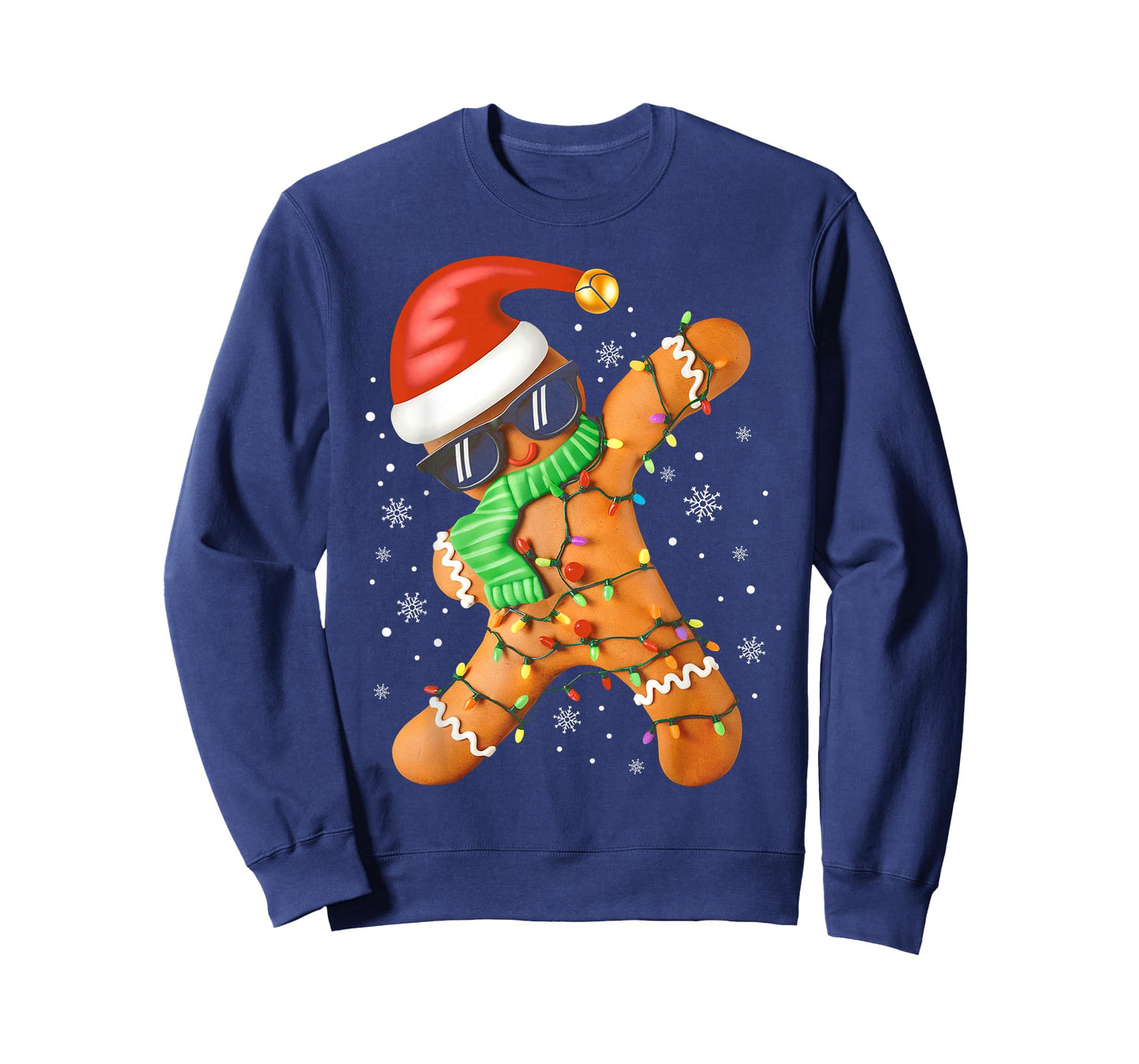 Funny Christmas Boys Kids Dabbing Gingerbread Xmas Pajamas T-Shirt