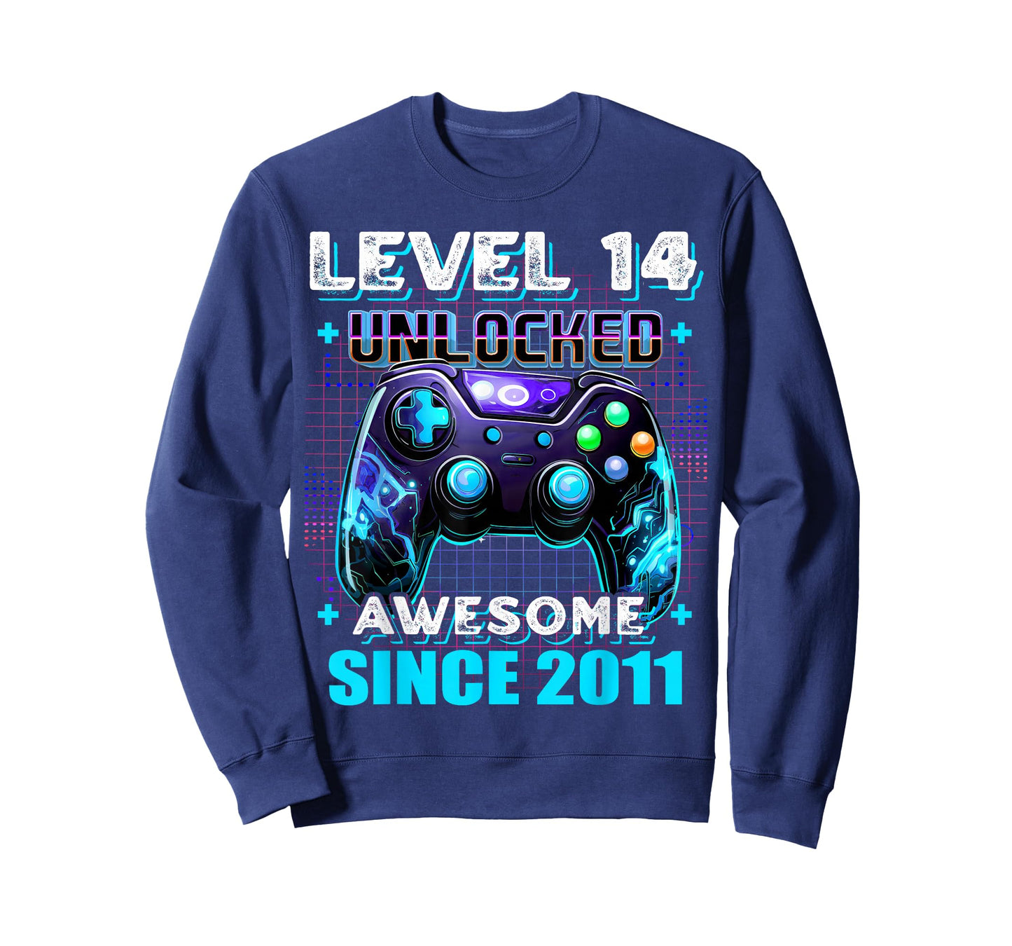 14th Birthday Boy Level 14 Gamer 14 Year Video Game Party T-Shirt