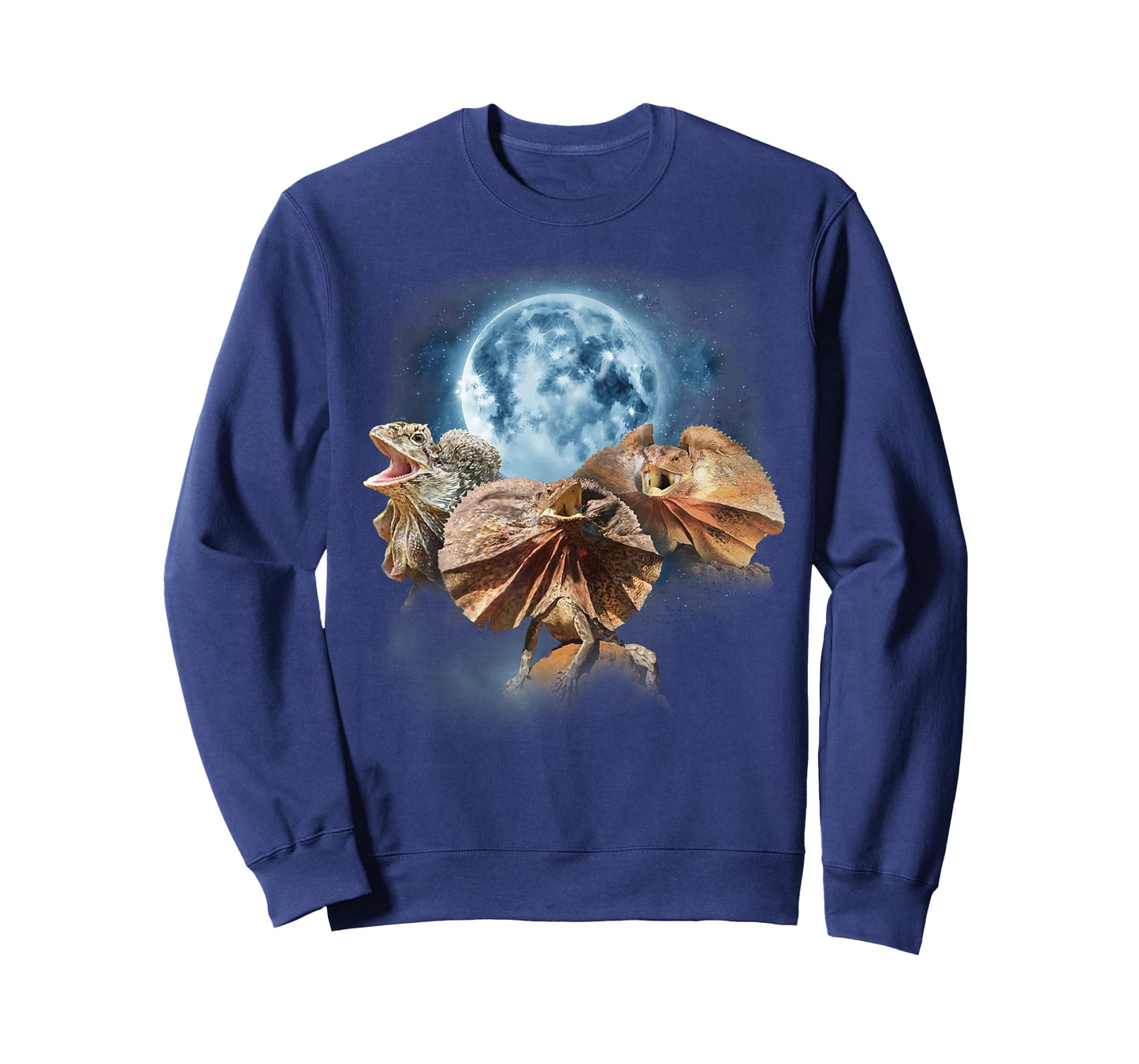 Frilled Lizard Shirt - Funny Lizards Howling at the Moon T-Shirt
