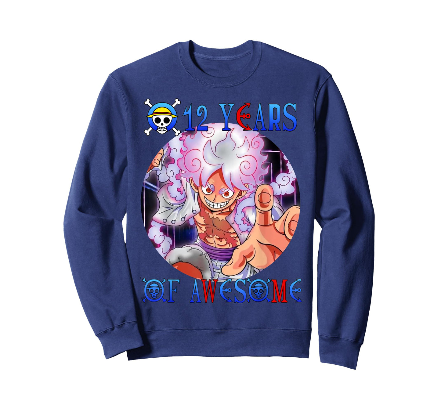 12 Years Of Awesome 12th Birthday Anime Birthday Theme T-Shirt