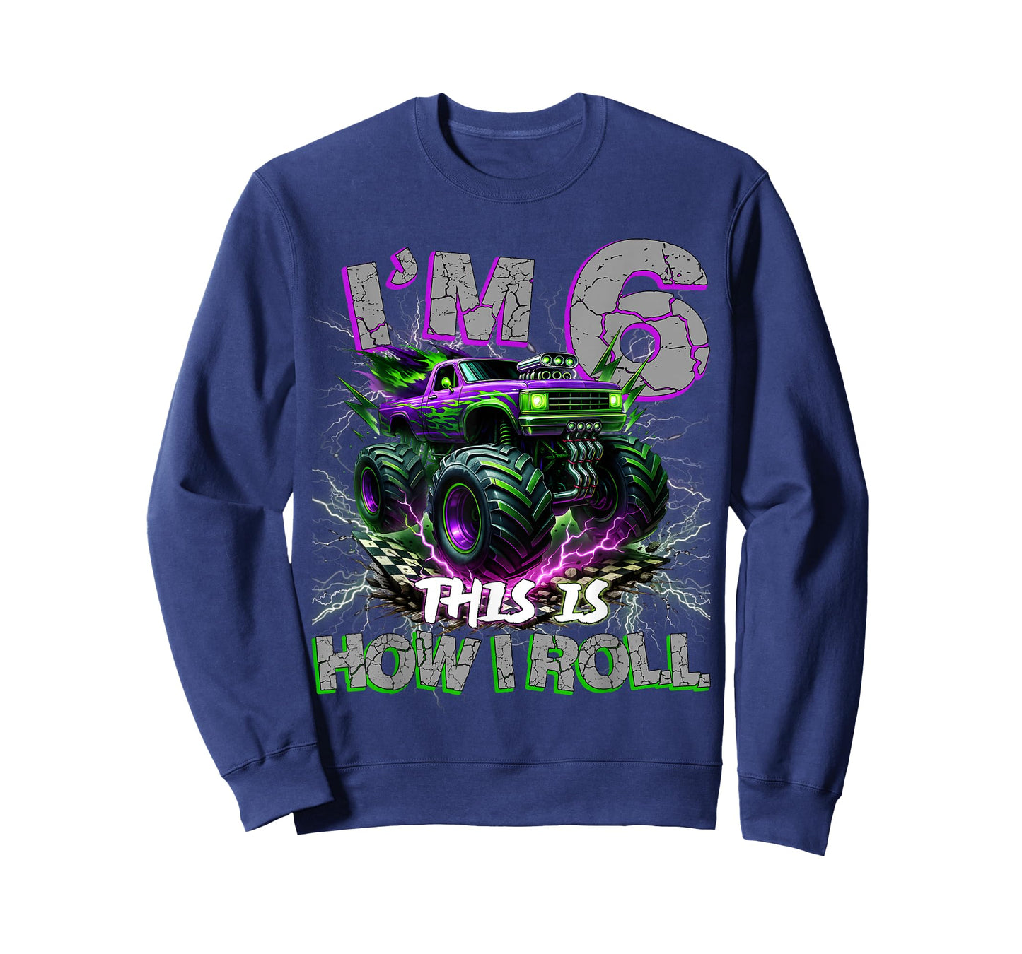 Im 6 Years Olds Monster Truck 6th Birthday Boy Gifts Outfit T-Shirt