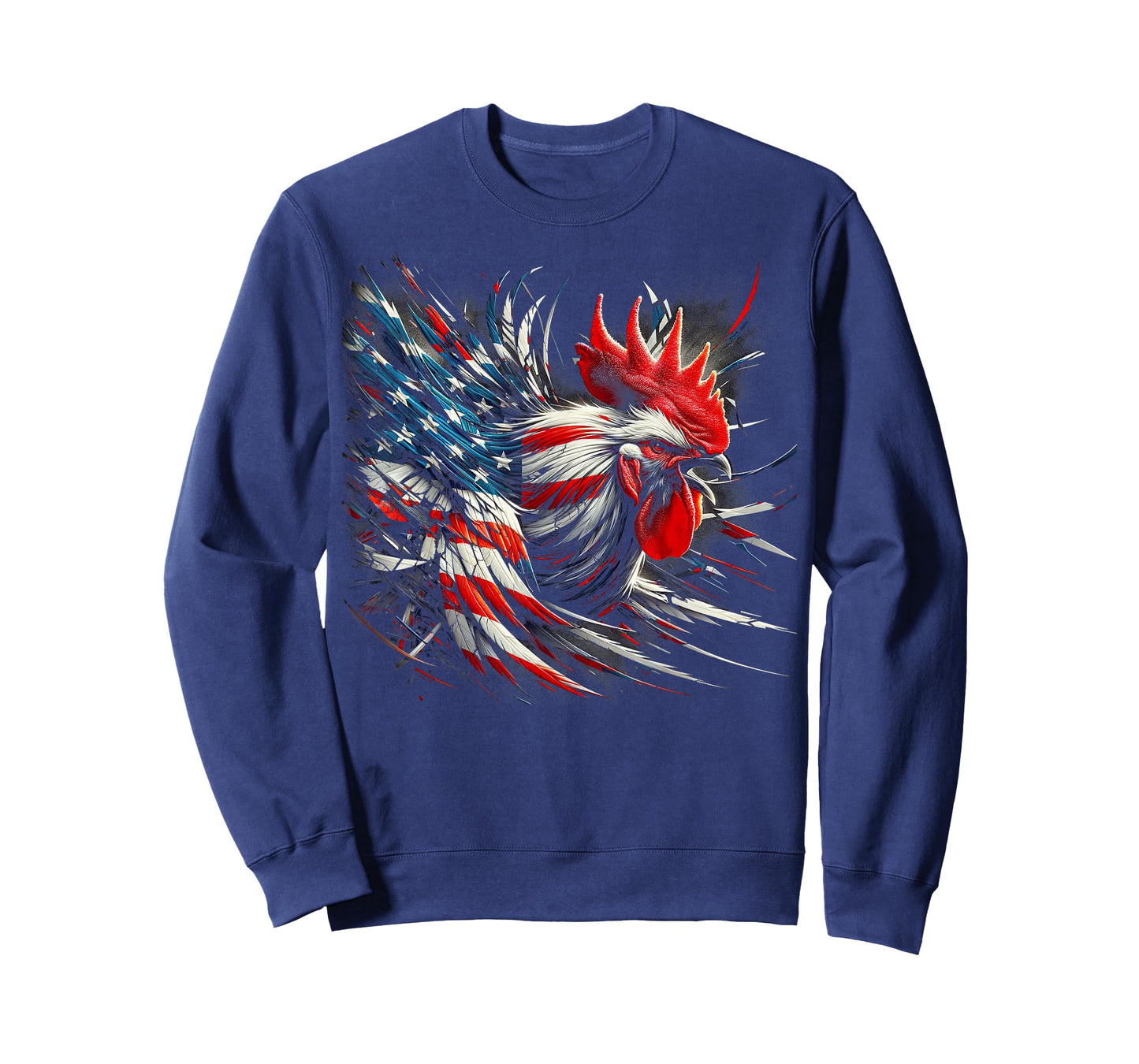 American Flag Rooster Chicken 4th of July Animal T-Shirt