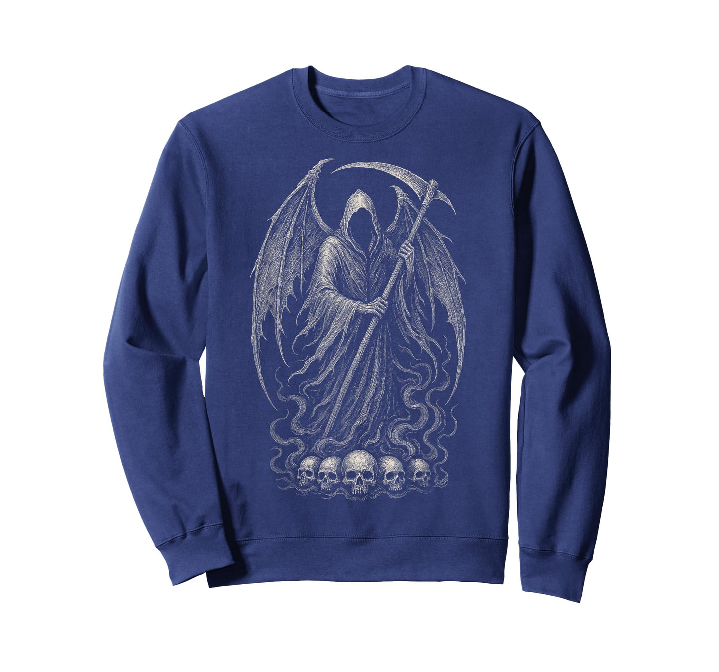Grim Reaper Skeleton Goth Gothic Horror Skull Alt Aesthetic T-Shirt