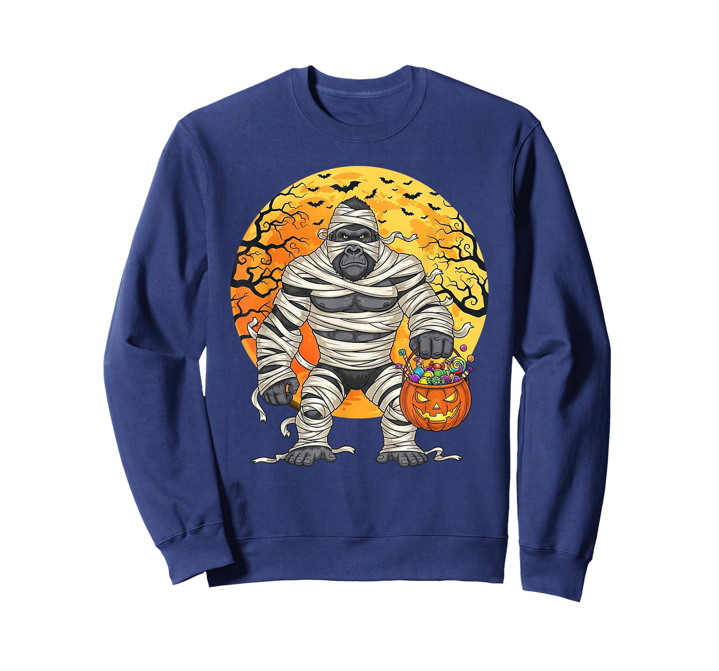 Halloween Gorilla Mummy Trick or Treat Spooky T-Shirt