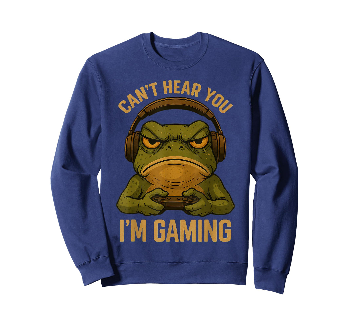 Funny Gamer Frog Art Graphic Tee Men Boys Funny Video Gaming T-Shirt