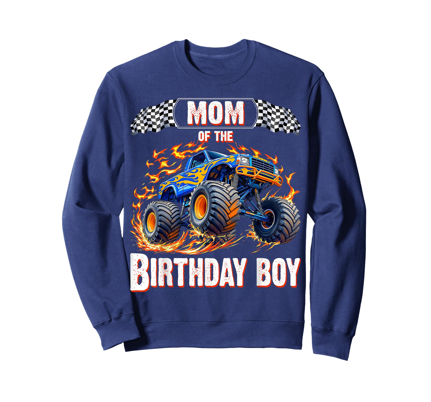 Mom of the Birthday Boy Monster Truck Birthday T-Shirt