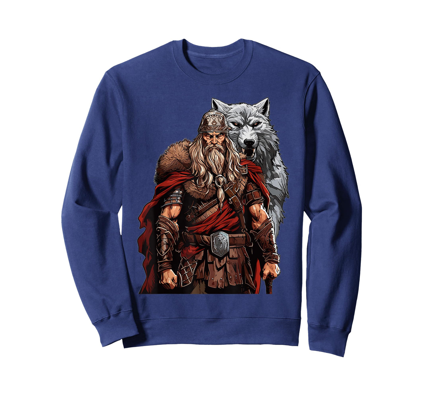 Viking Warrior With Wolf Norse Mythology T-Shirt