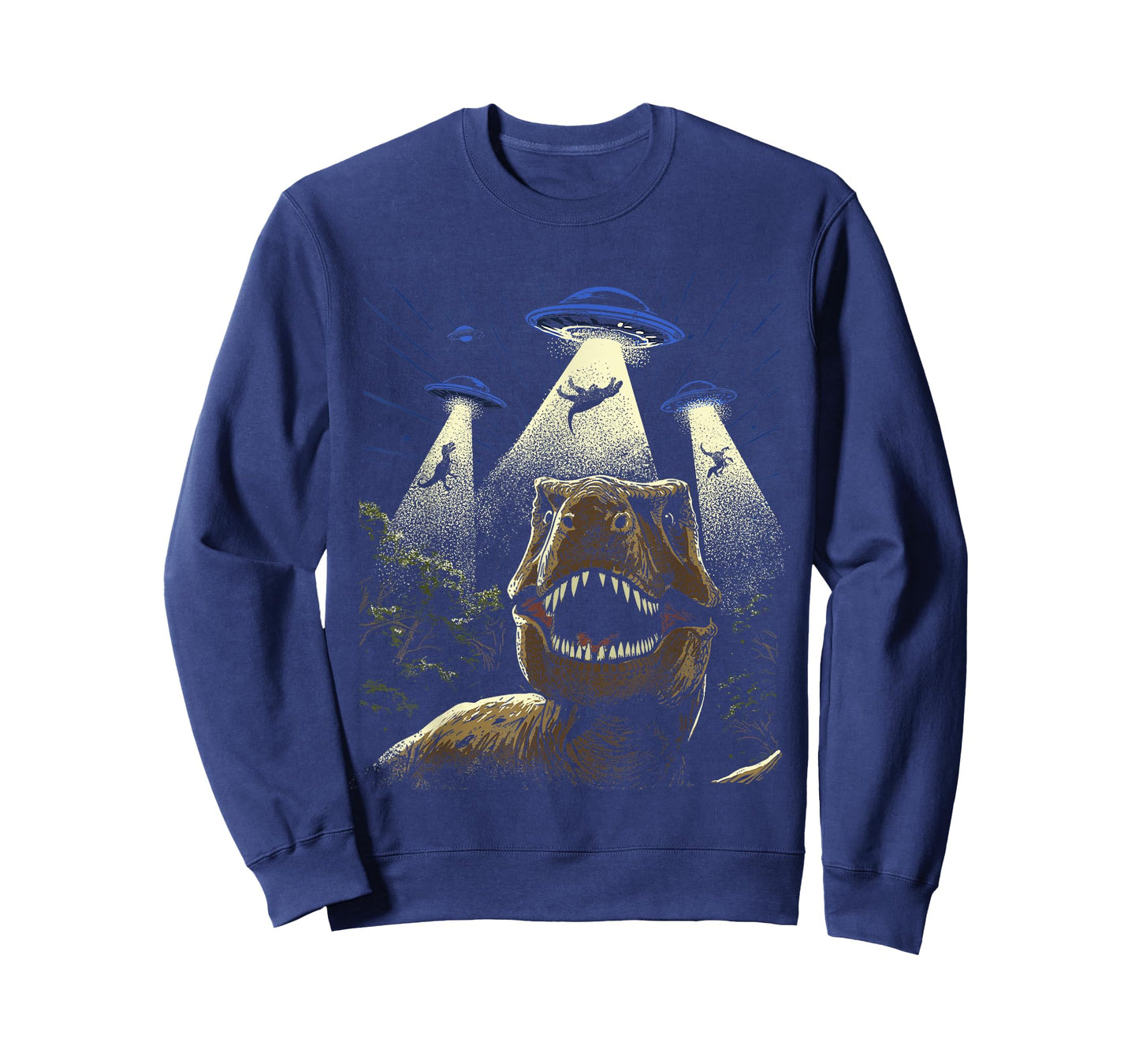 Alien Dinosaur Shirt T-Rex Dinosaur Selfie UFO Abduction T-Shirt