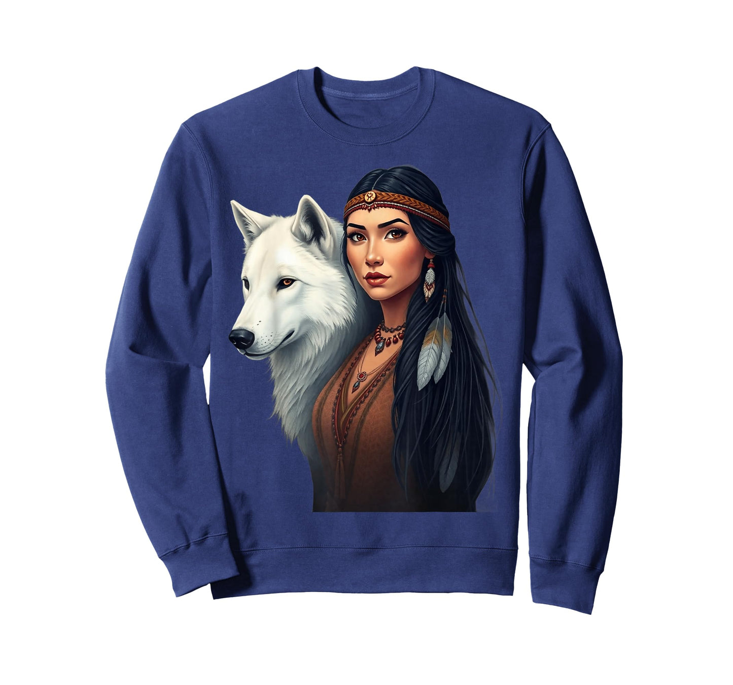 Native American Women Wolf Lovers Indigenous Americans Pride T-Shirt