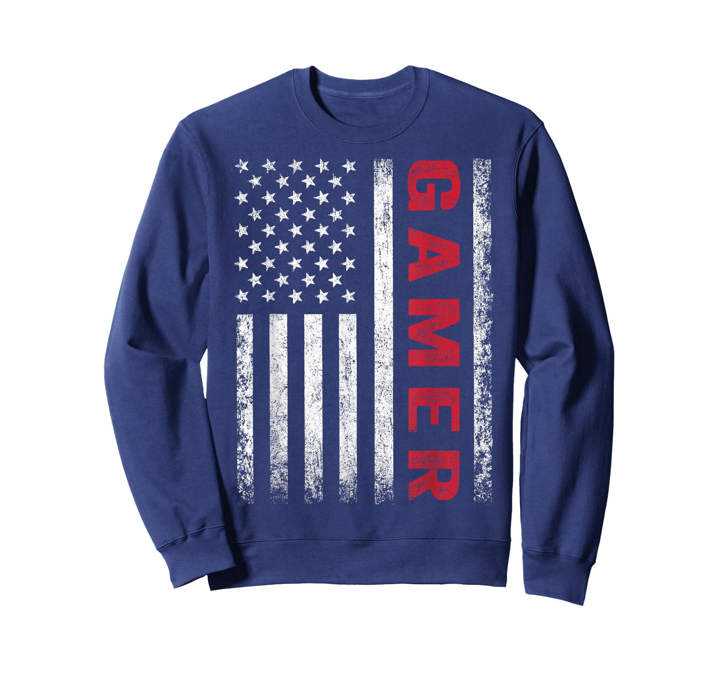 American Flag Funny Gamer Gift Video Games Boys Men Gaming T-Shirt