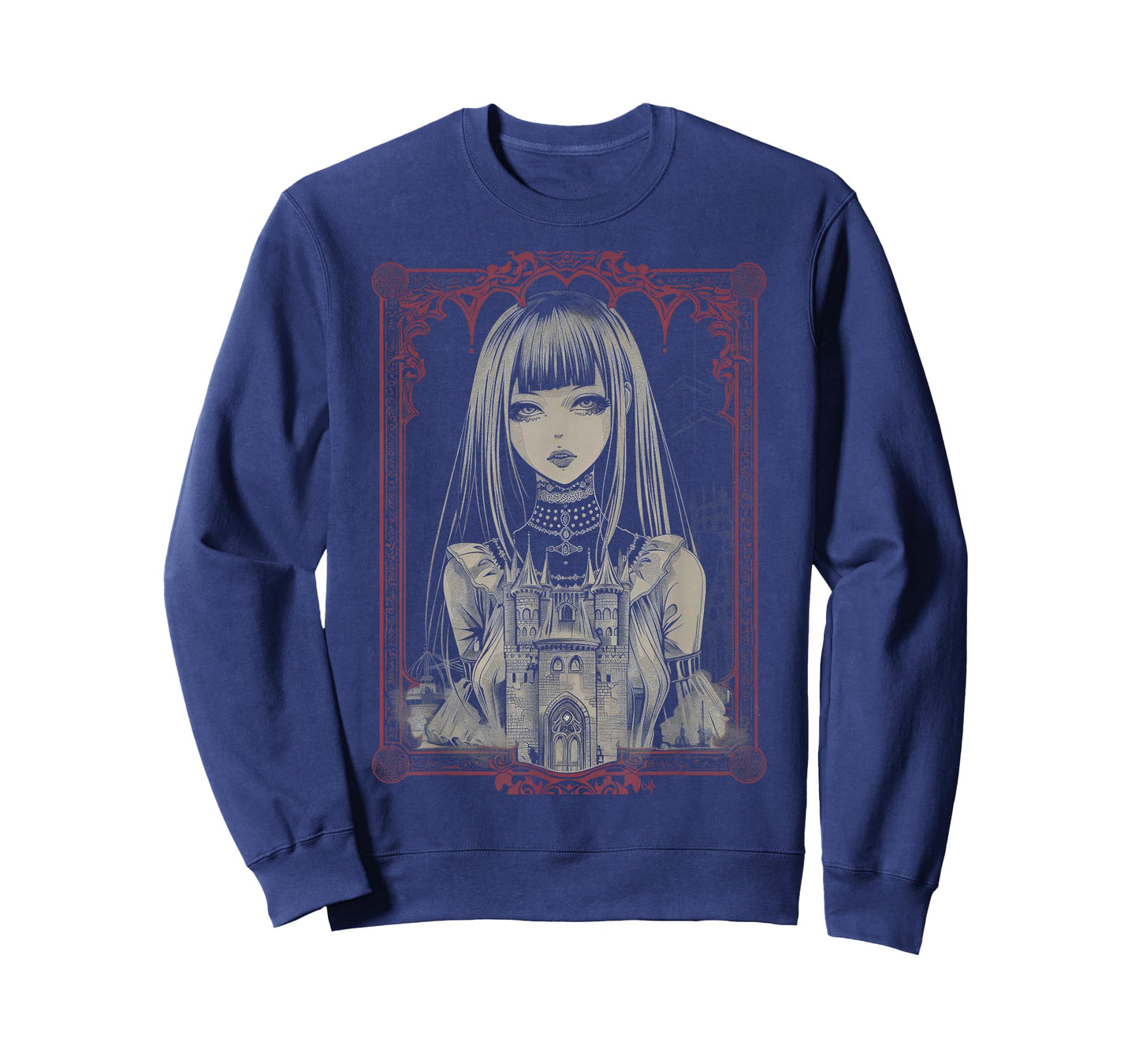 Anime Goth Japanese Line Gothic Vampire Fantasy Haunted T-Shirt