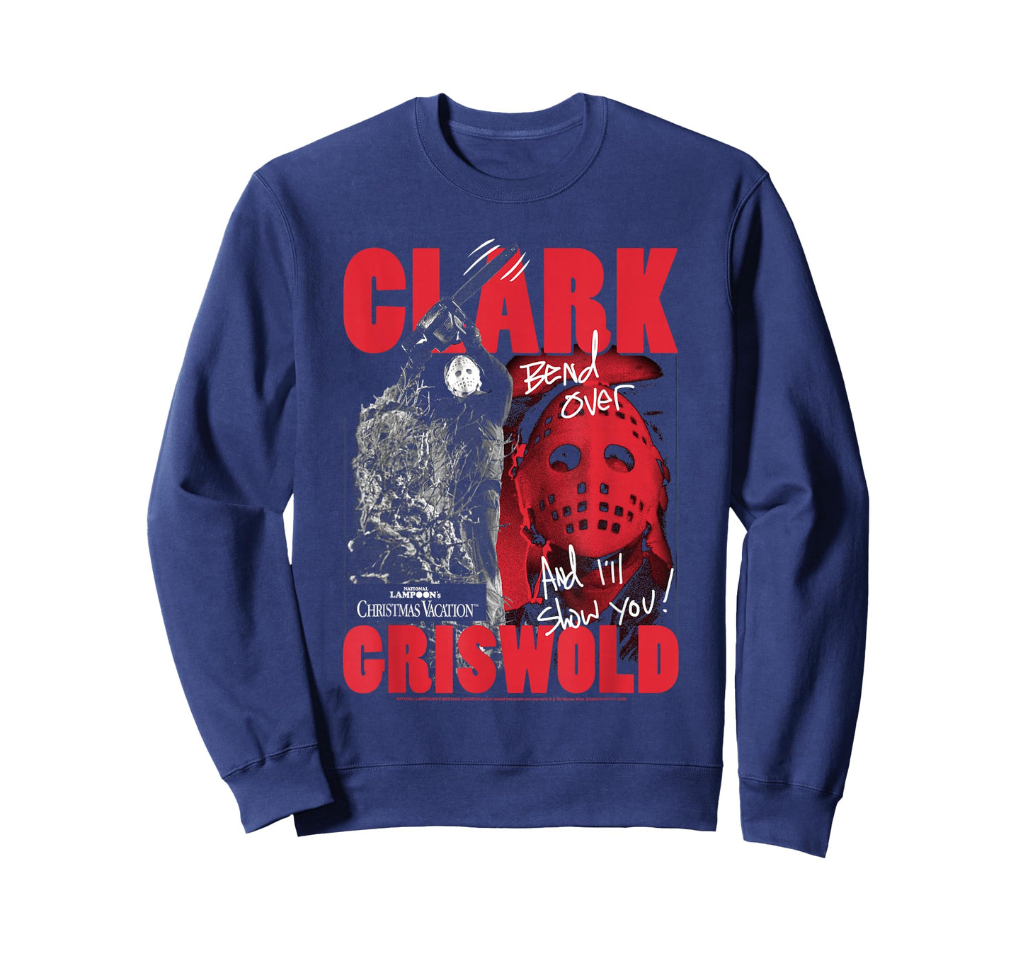 Christmas Vacation Clark Griswold Hockey Mask Holiday Movie T-Shirt