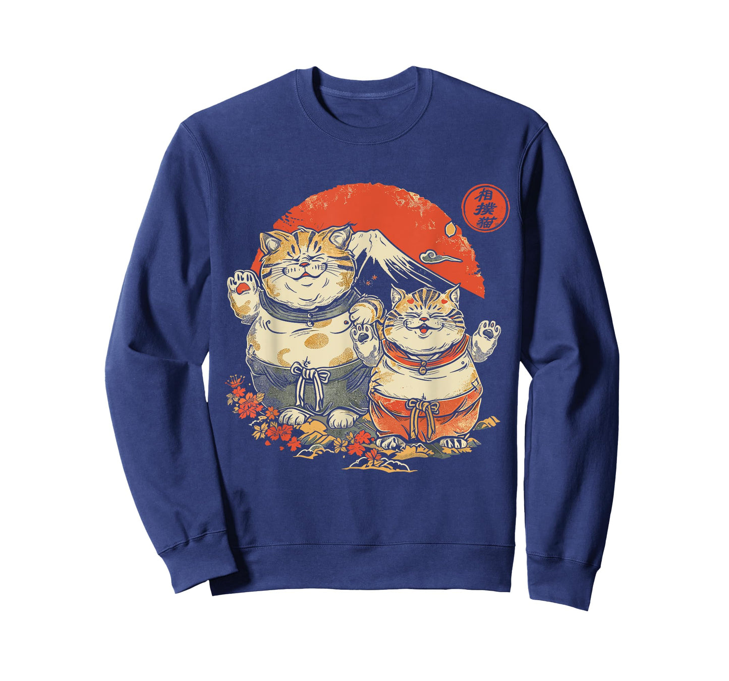 Japanese Sumo Cats Men Women Kids T-Shirt