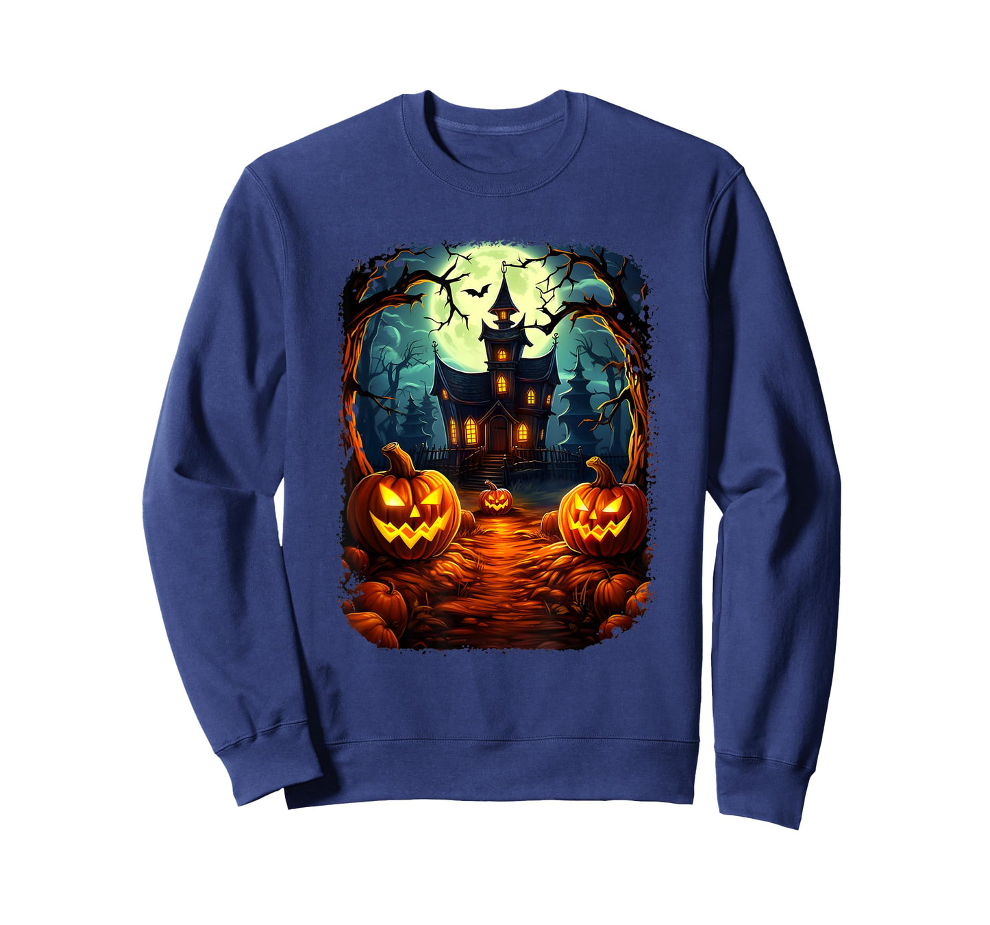 Halloween Haunted House Pumpkin Ghosts Spooky Season T-Shirt