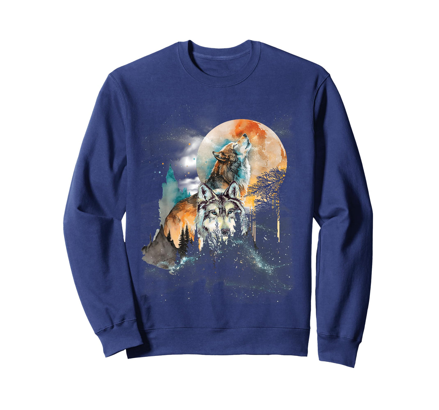 Wildlife The Mountain Wolf Native American Wolves Wolf Lover T-Shirt