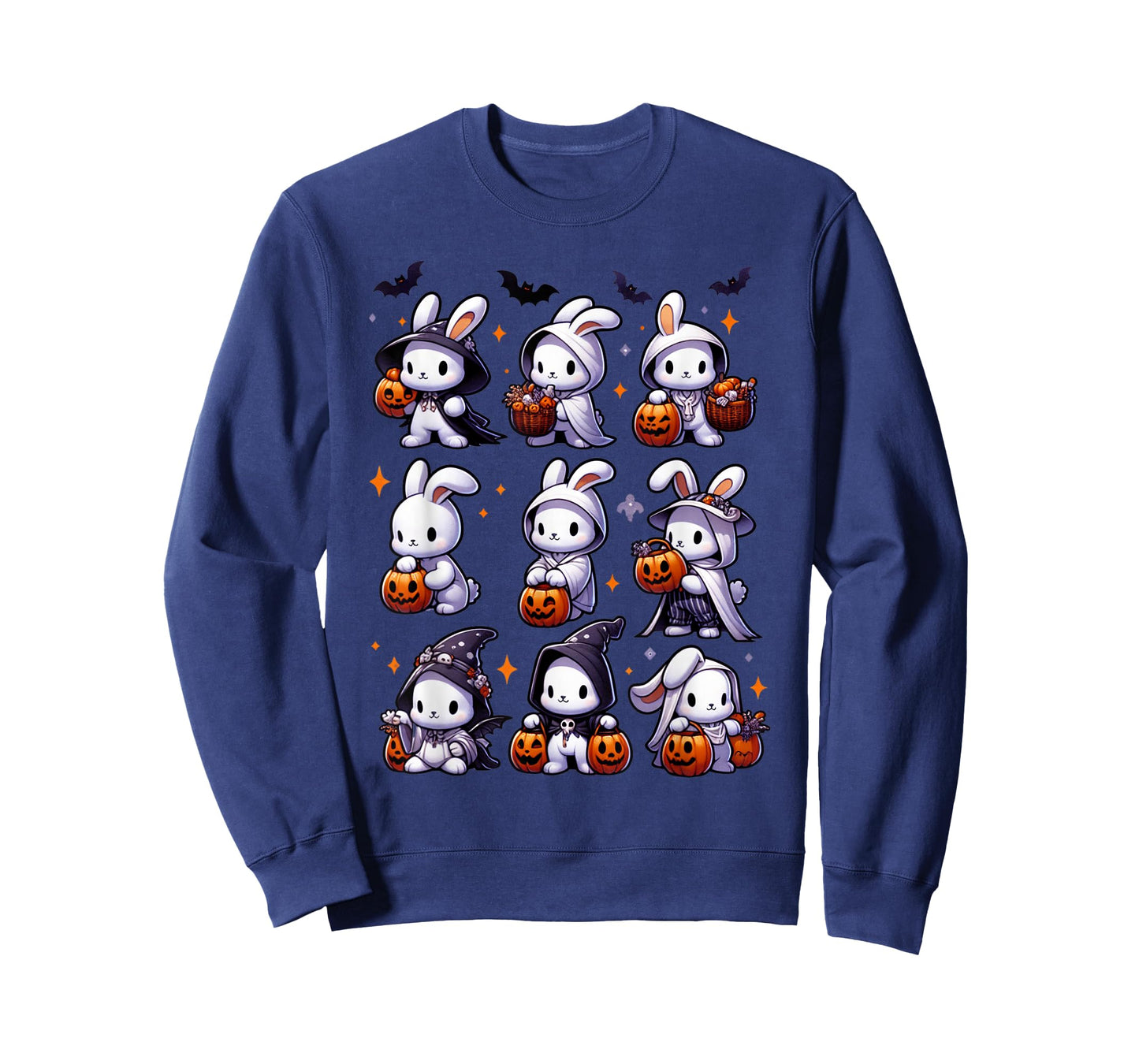 Cute Fall Bunny Ghost Costume Rabbit Lover Halloween T-Shirt