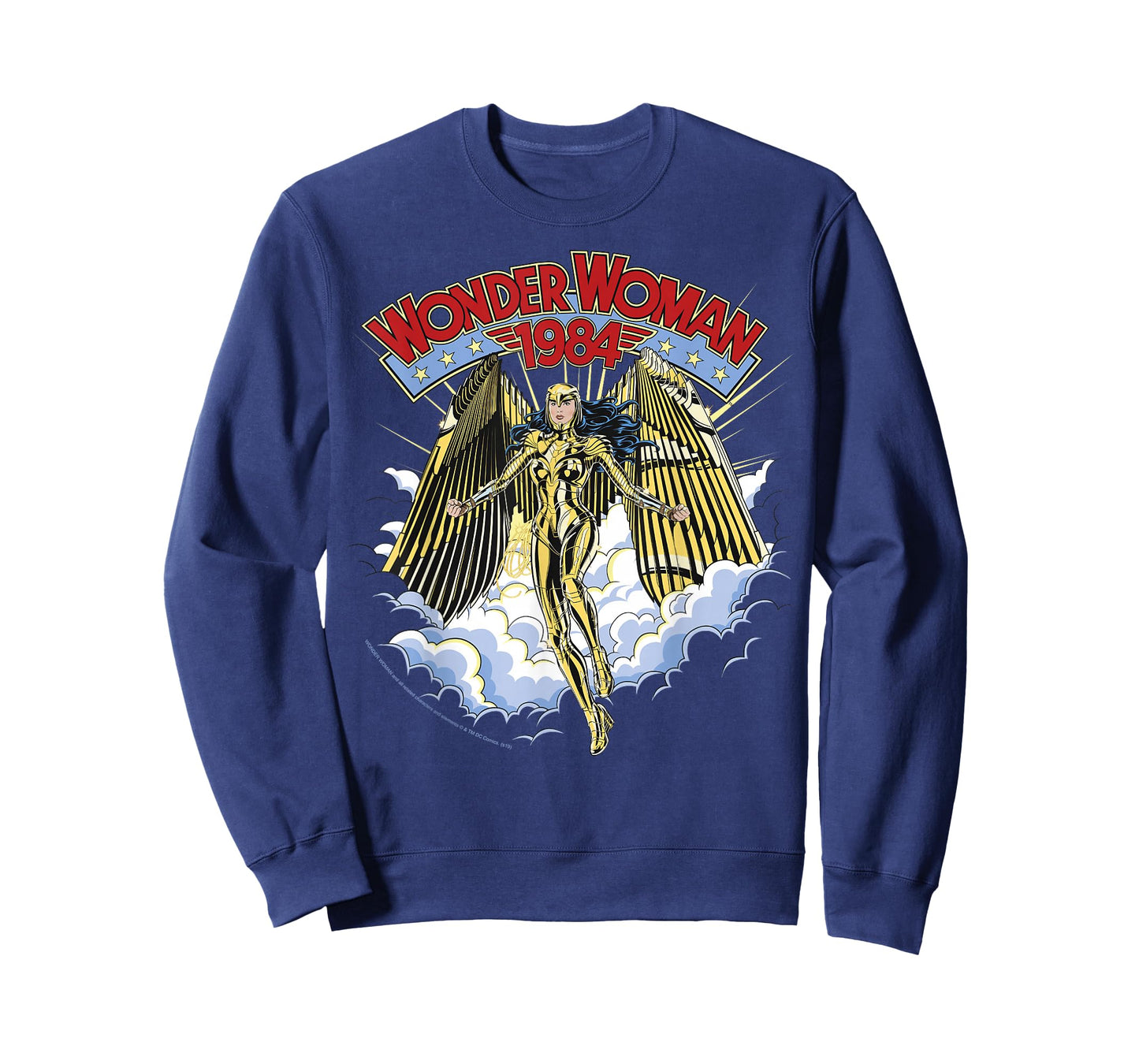 DC Comics Wonder Woman 1984 Gold Suit Clouds Portrait T-Shirt