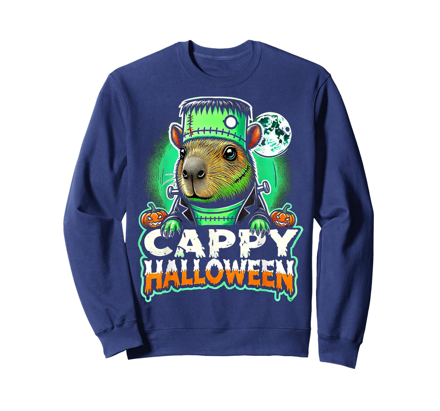 Cappy Halloween - Capybara Frankenstein - Funny Scary Spooky T-Shirt
