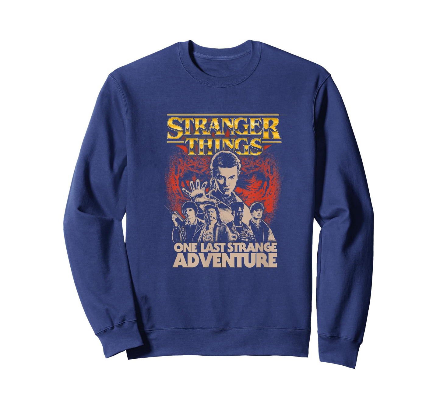 Stranger Things One Last Strange Adventure Distressed Poster T-Shirt
