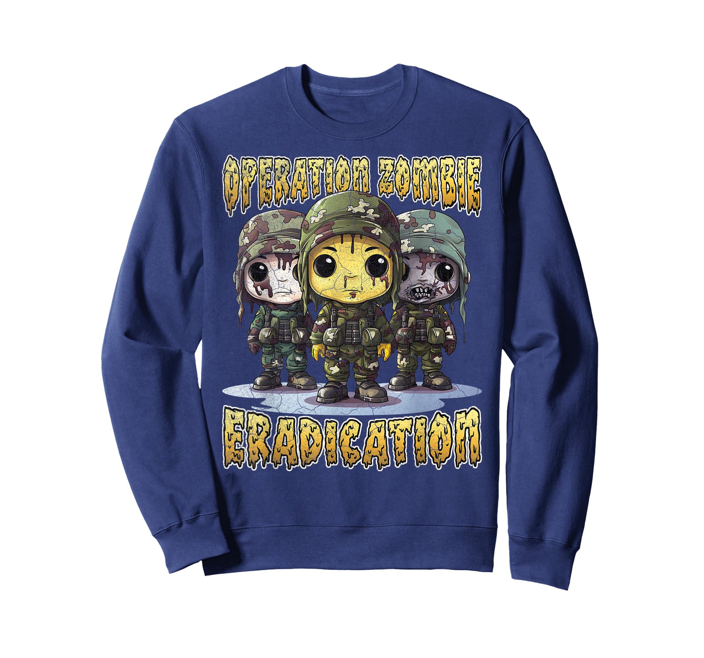 Operation zombie eradication funny Halloween camo soldier T-Shirt
