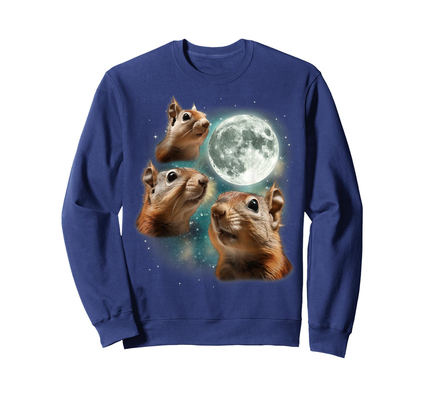3 Squirrel Moon | Three Howling Nuts Funny Wildlife Squirrel T-Shirt