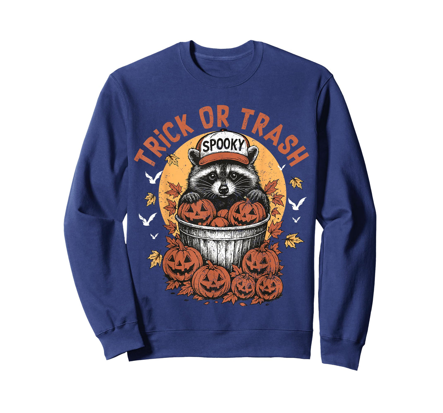 Trick or Trash Treat Funny Raccoon Halloween Ghost Costume T-Shirt