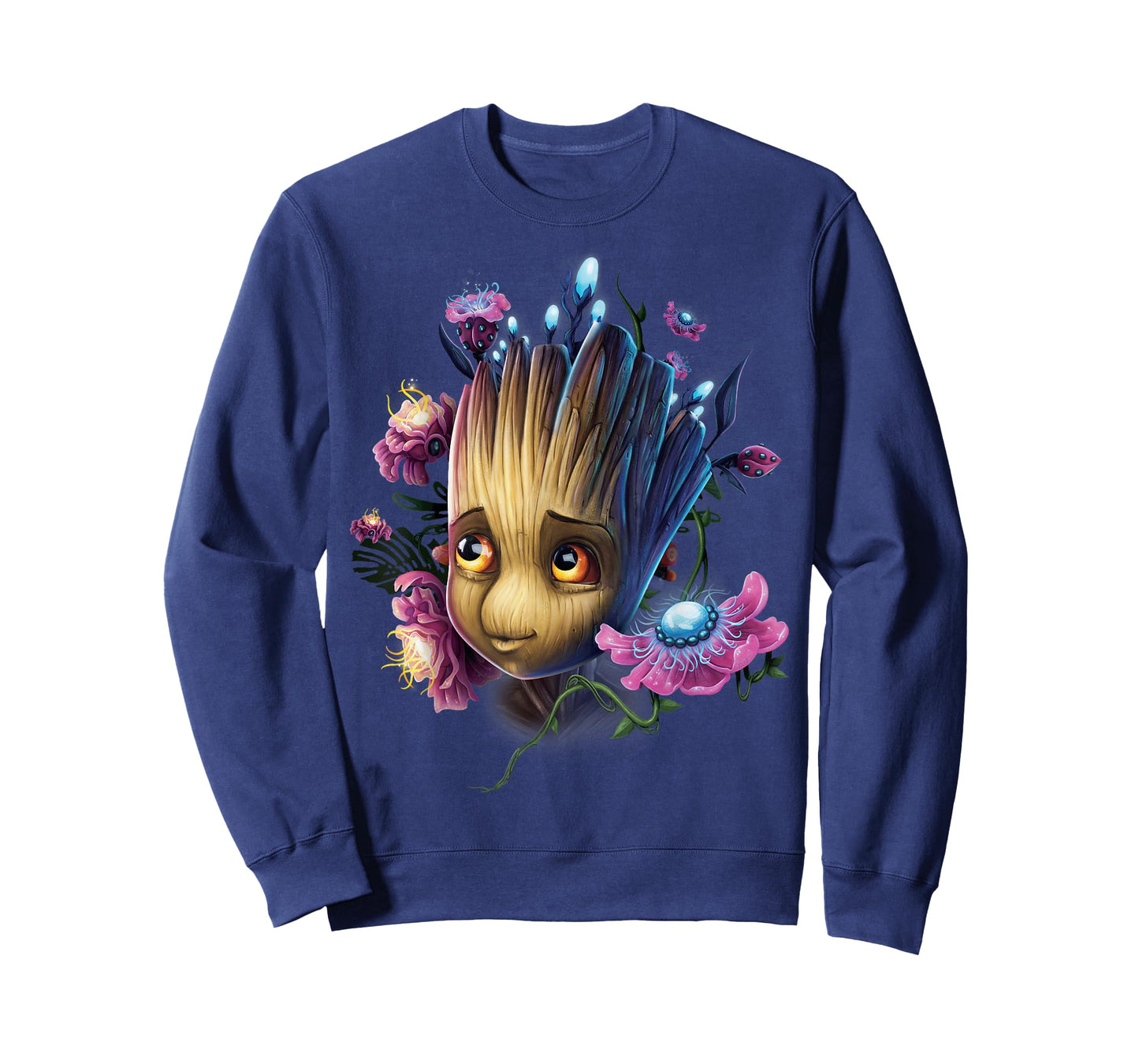 Marvel Guardians of The Galaxy Groot Flowers Graphic T-Shirt T-Shirt
