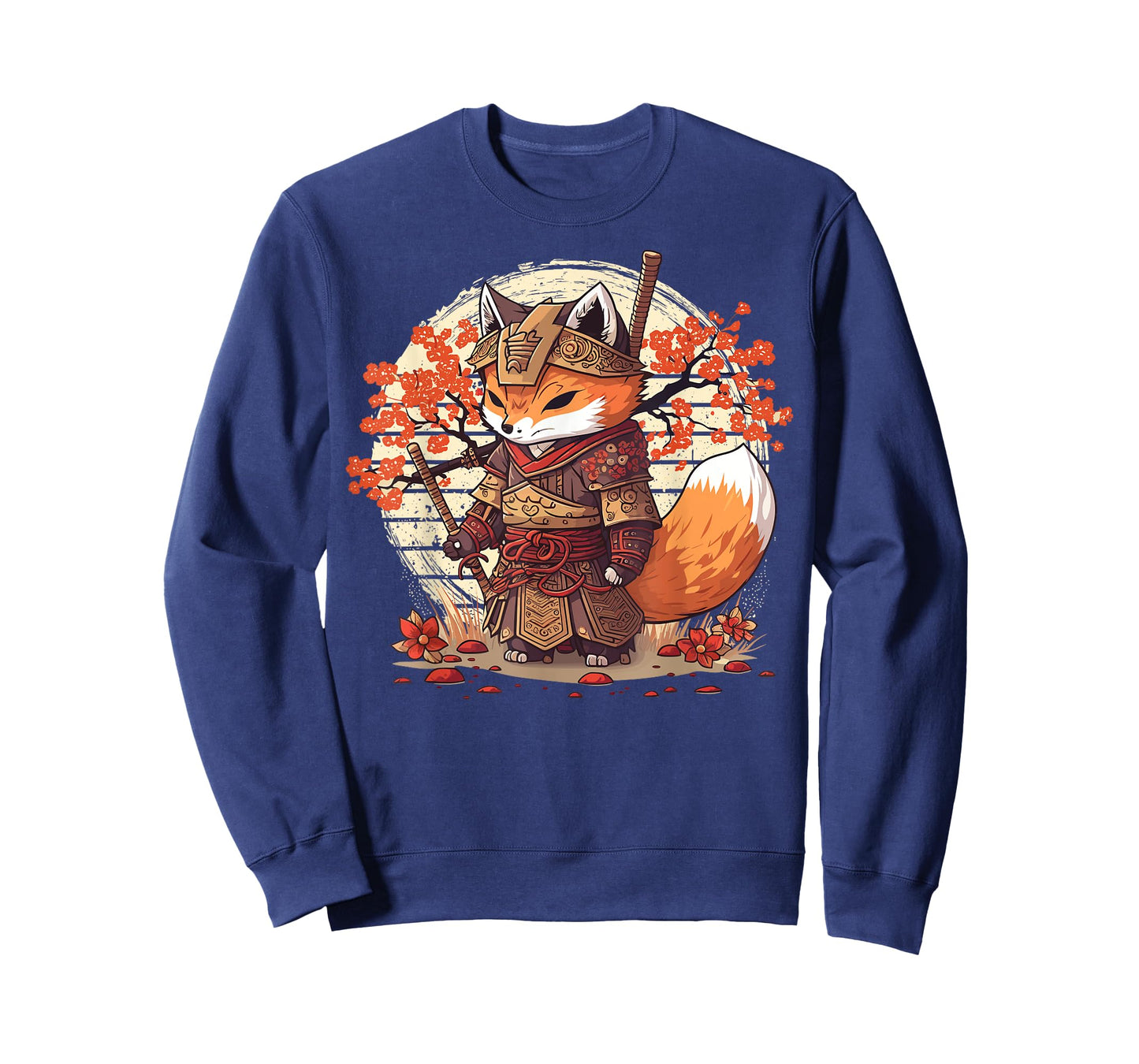 Samurai Fox Warrior Japanese Ninja Fox Kawaii T-Shirt