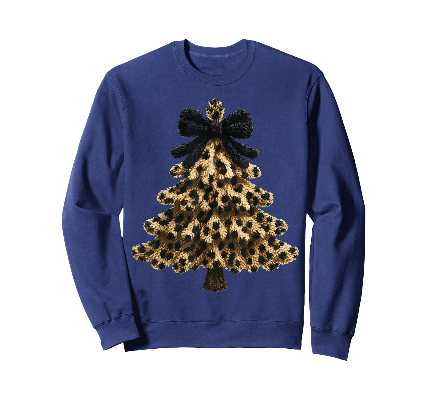Women Coquette Bow Leopard Christmas Tree Xmas Holiday Kids T-Shirt