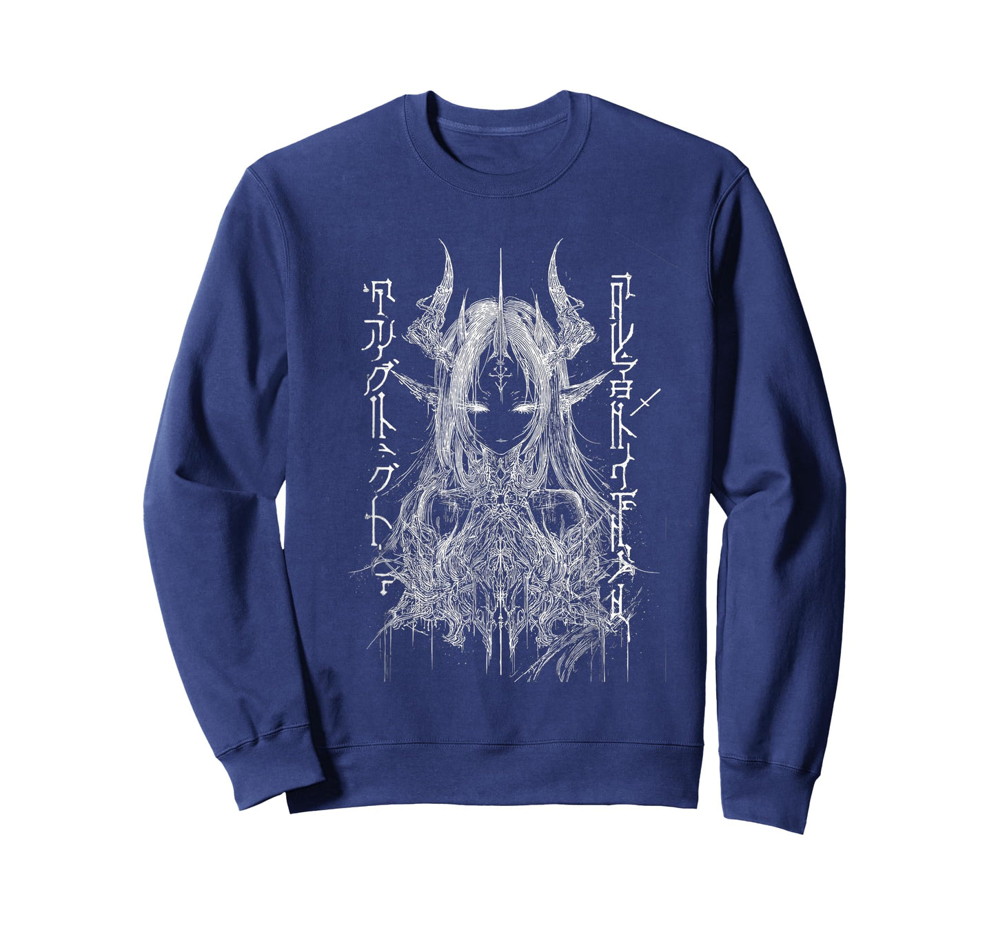 cybersigilism Style Waifu – Dark Demon Anime Girl T-Shirt