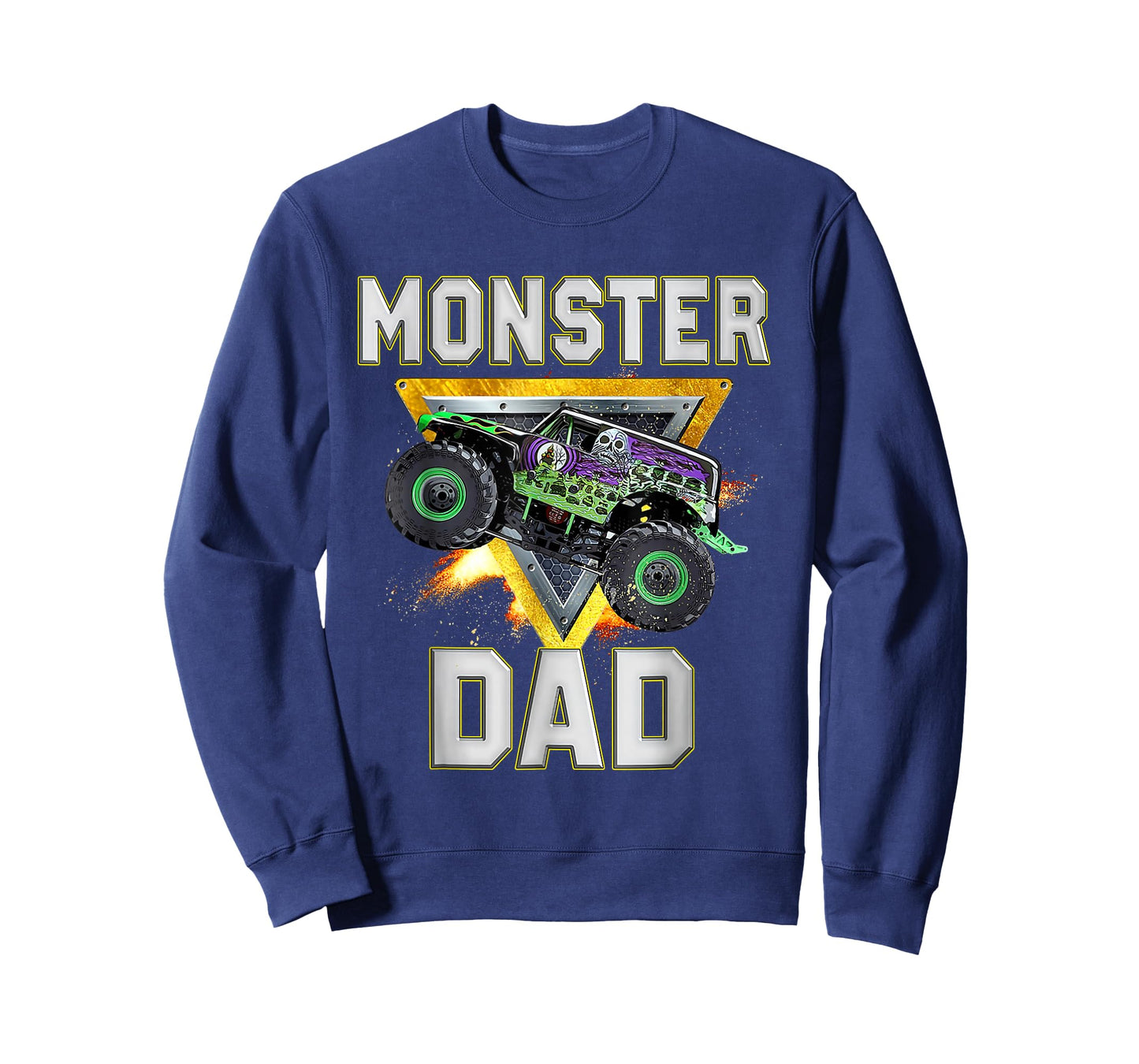 Monster Truck Dad Family Birthday Party Father's Day Gift T-Shirt