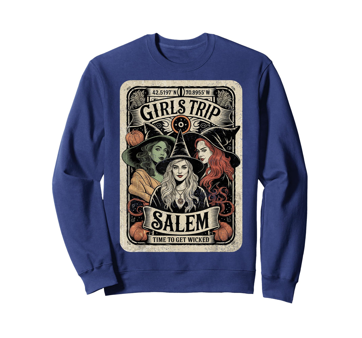 Girls Trip Salem Time to Get Wicked Salem 1692 Halloween T-Shirt