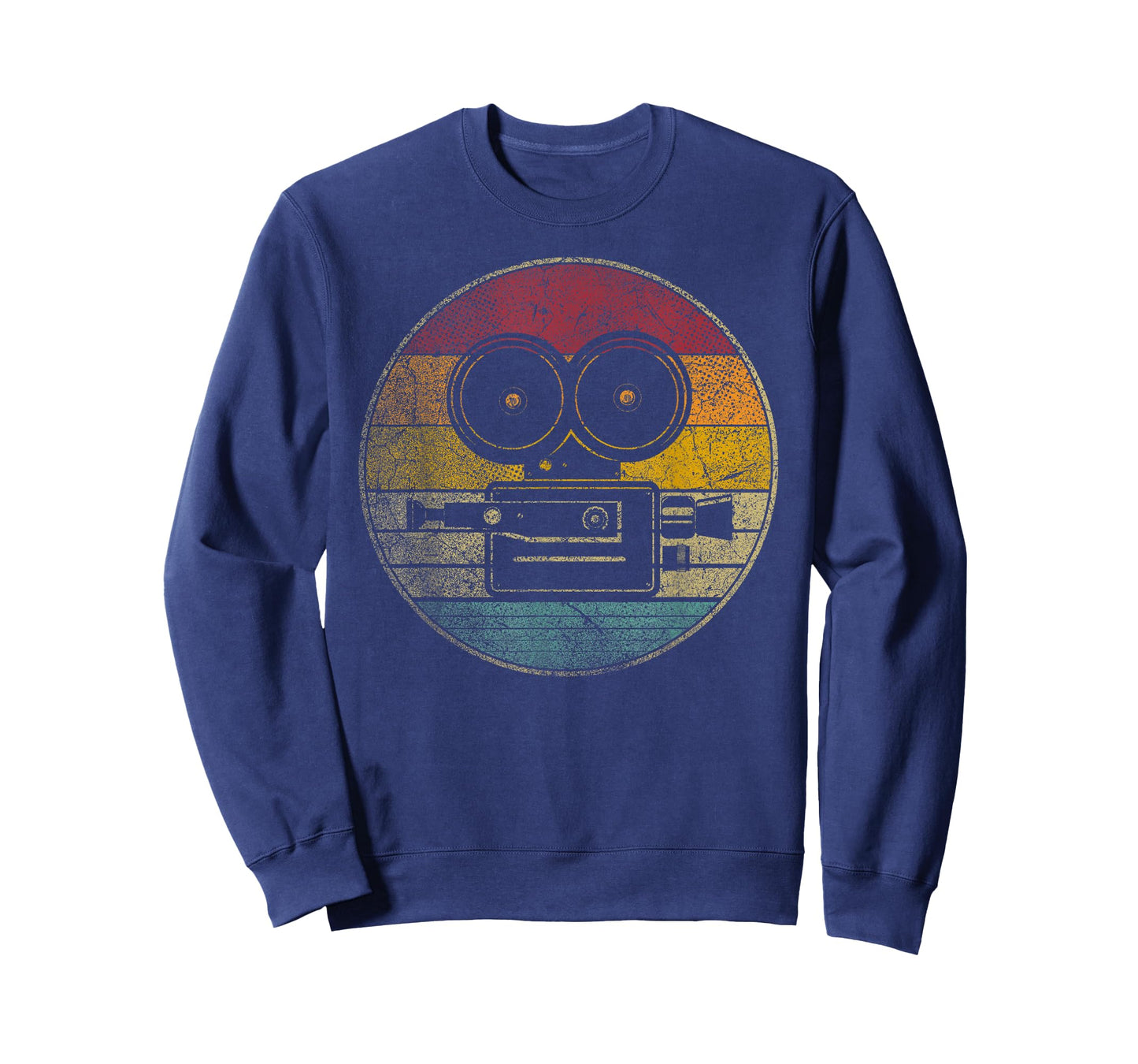 Movies Camera Motion Pictures Cinephile Vintage Retro T-Shirt