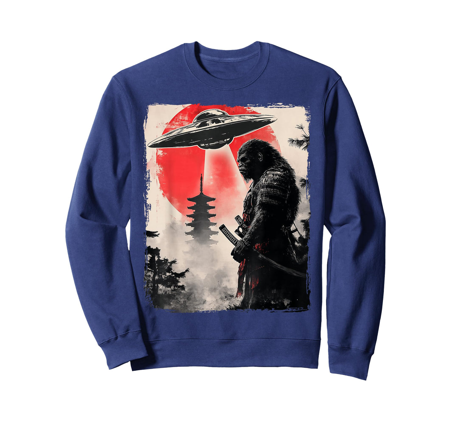 Bigfoot Samurai UFO Japan T-Shirt